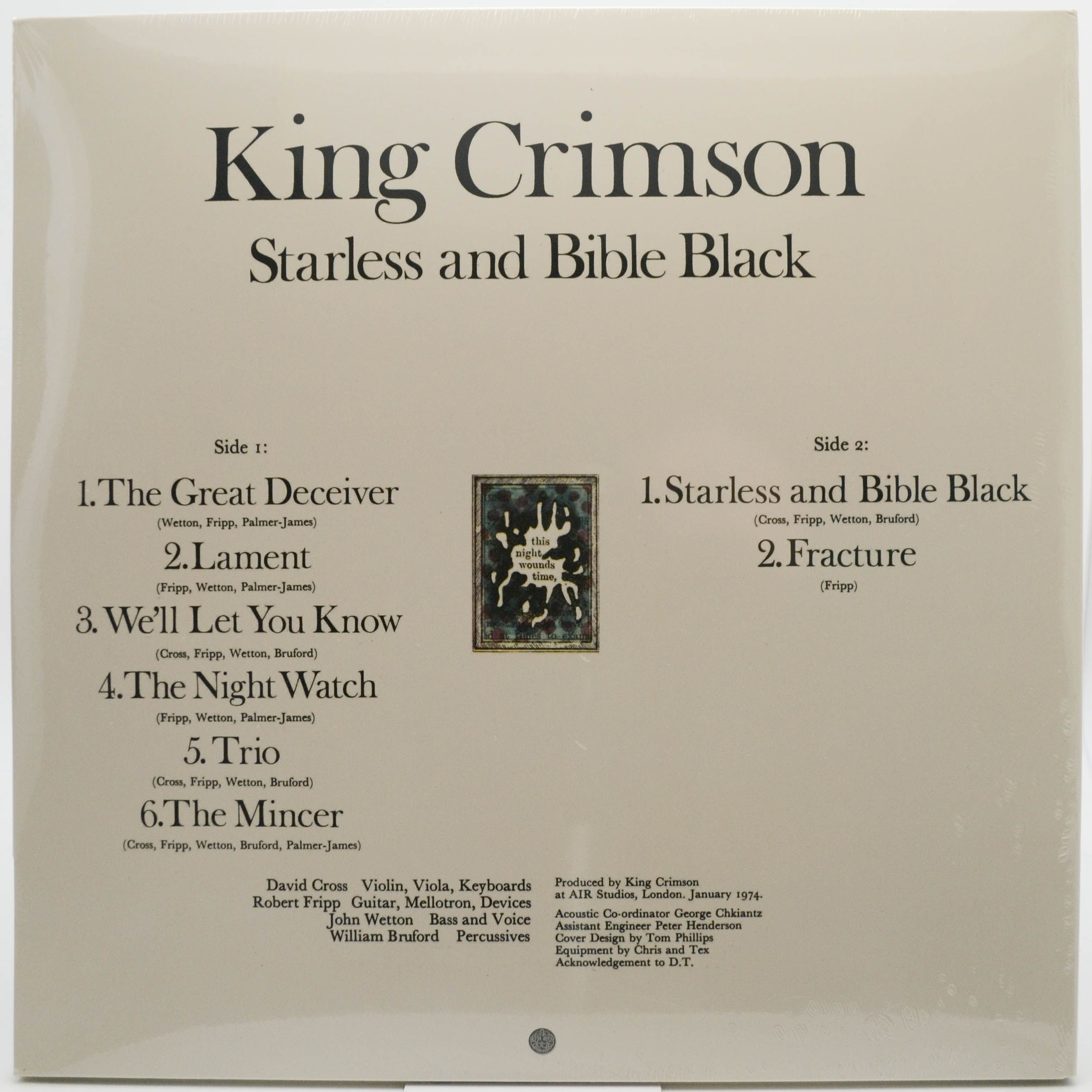 King Crimson — Starless And Bible Black (UK), 1974