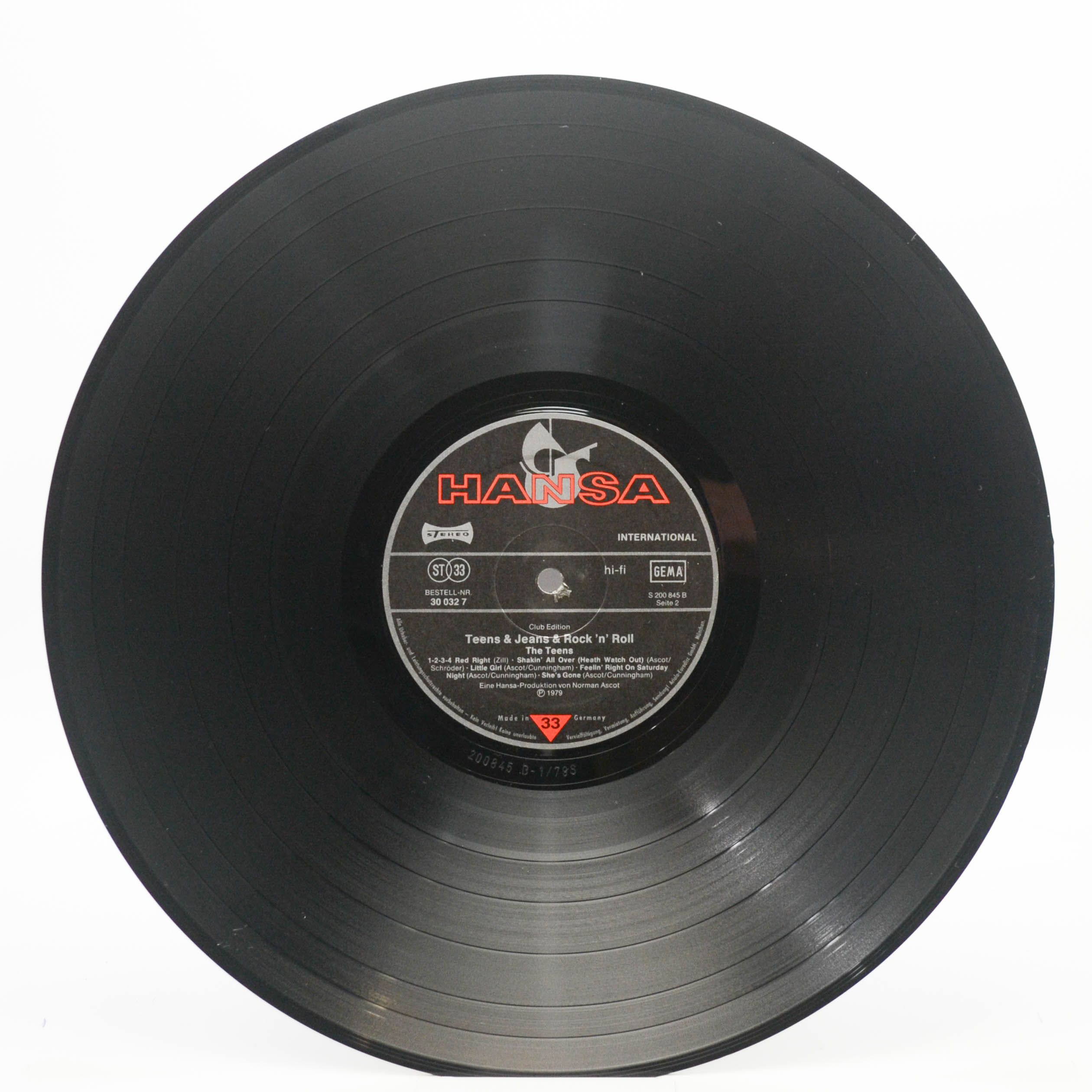 Виниловая пластинка Teens — Teens & Jeans & Rock 'n' Roll, 1979