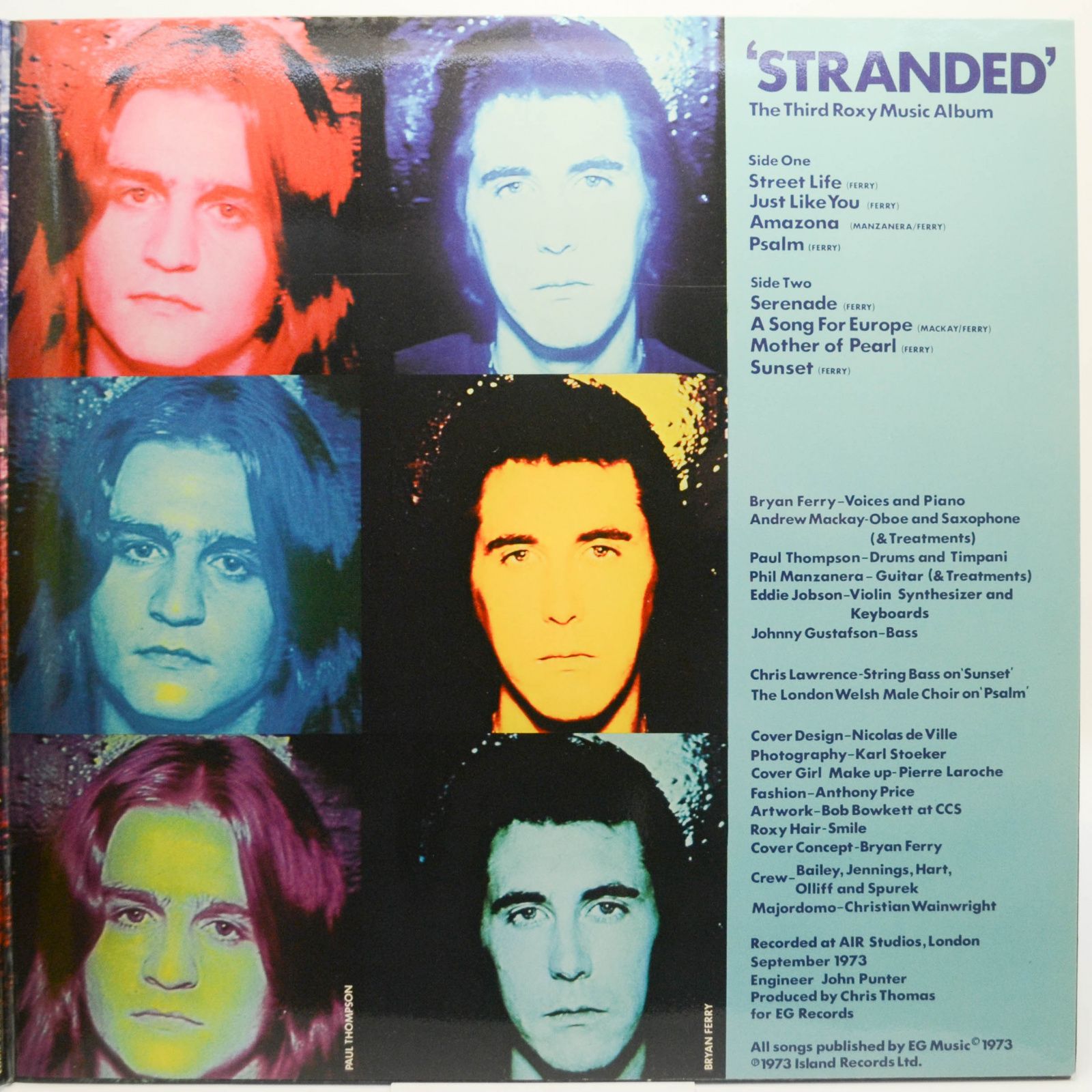 Виниловая пластинка Roxy Music — Stranded, 1973