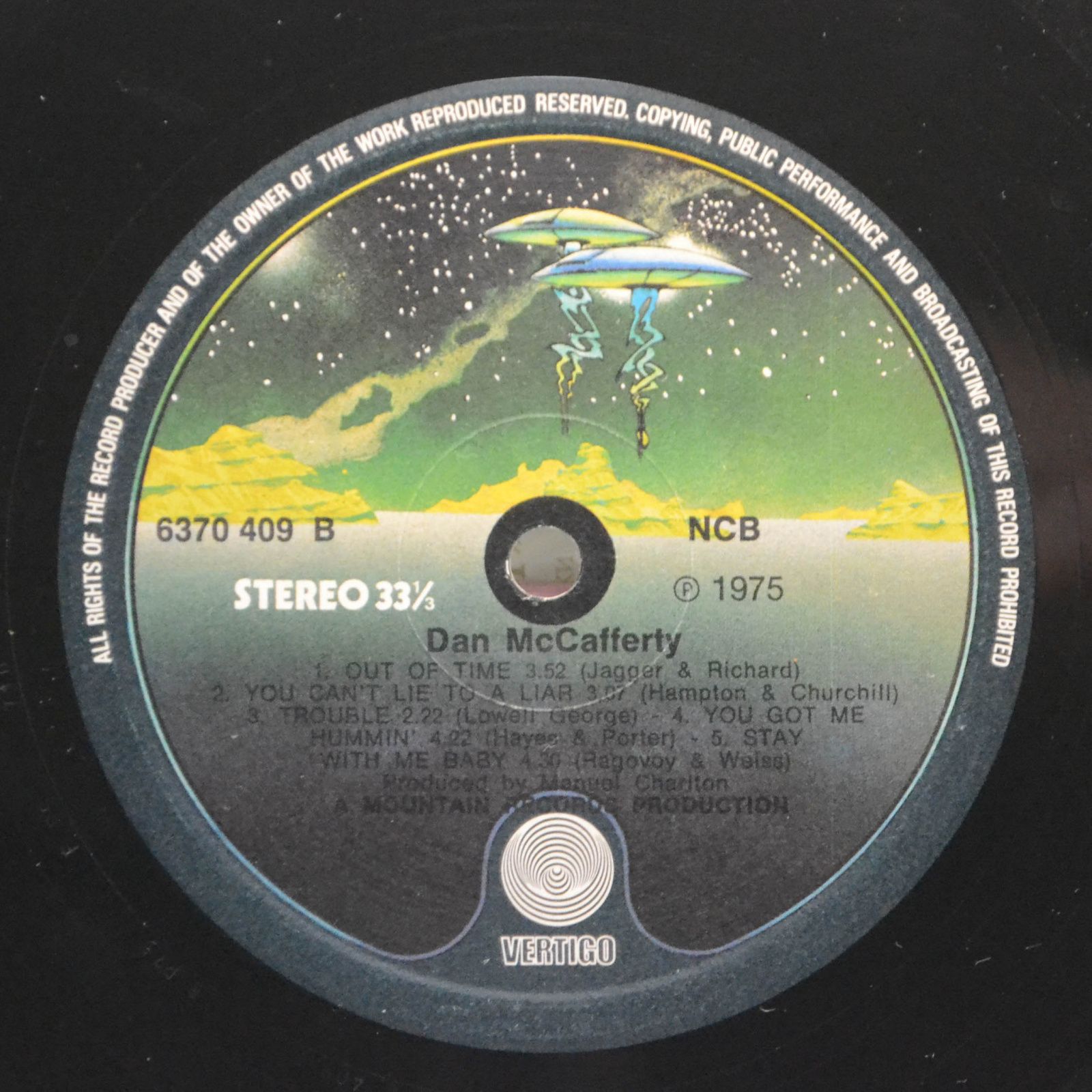 Dan McCafferty — Dan McCafferty, 1975