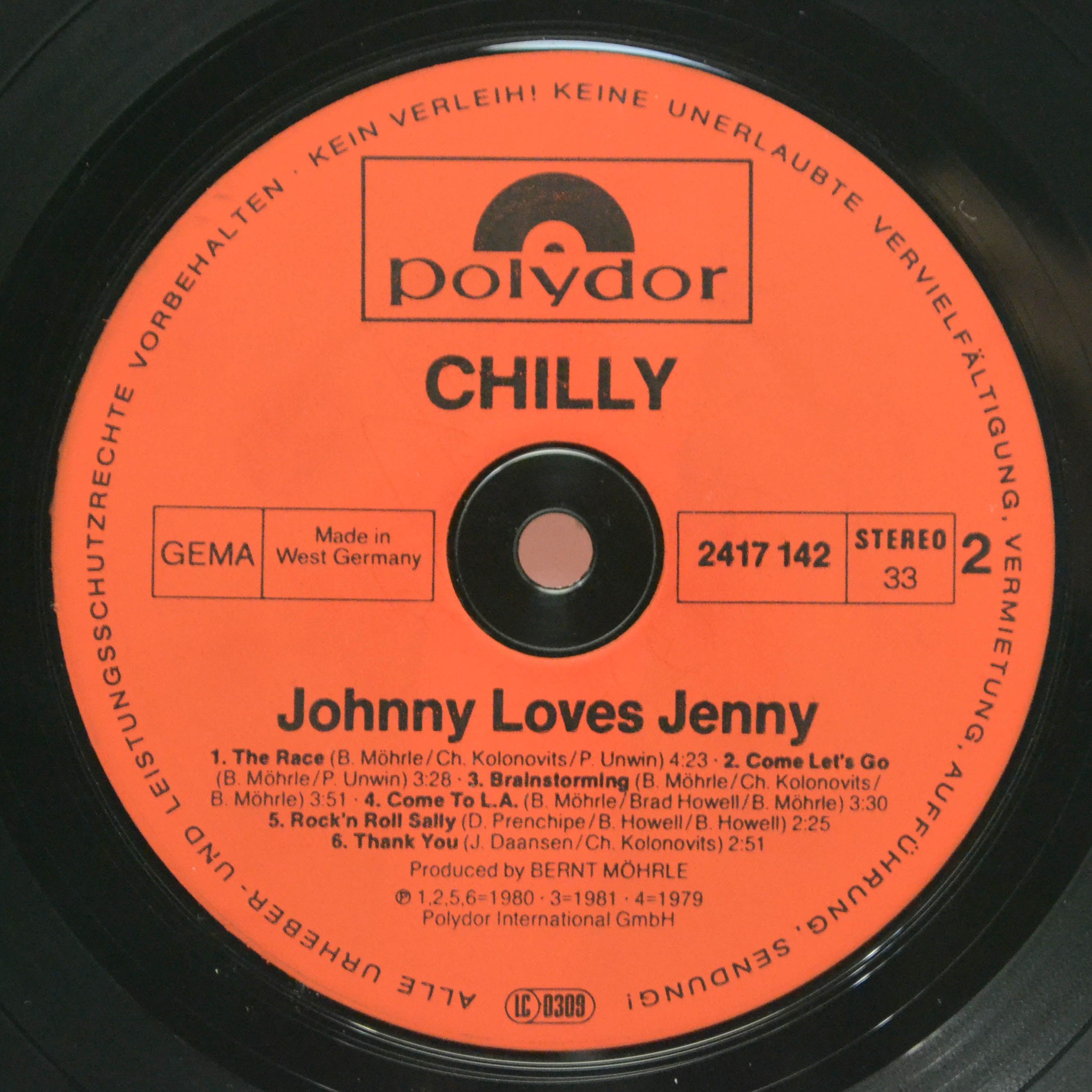Chilly — Johnny Loves Jenny, 1981