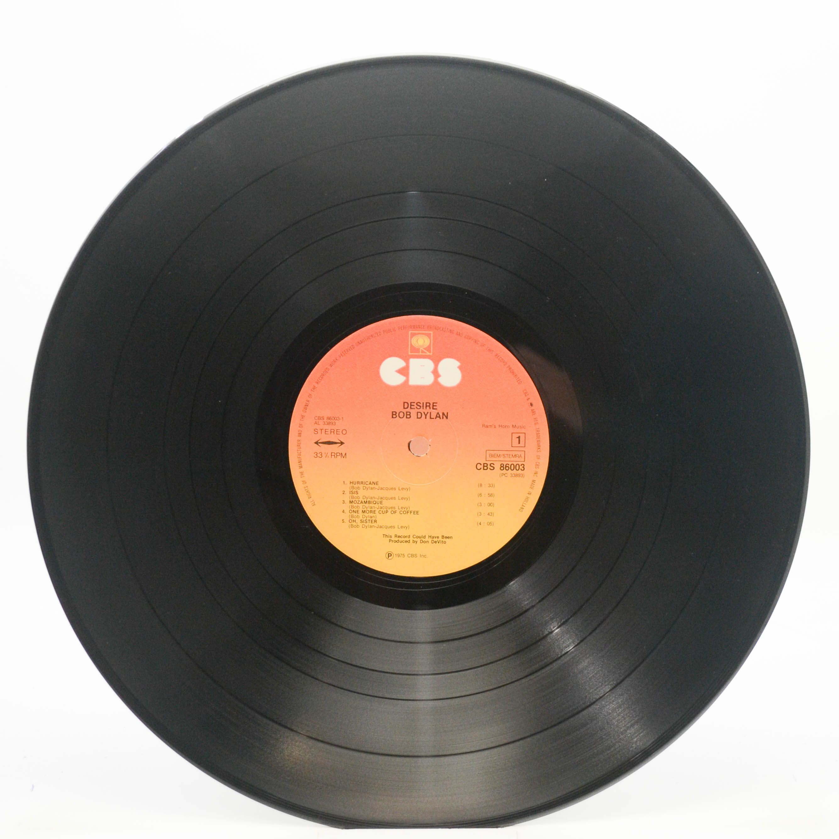 Bob Dylan — Desire, 1976