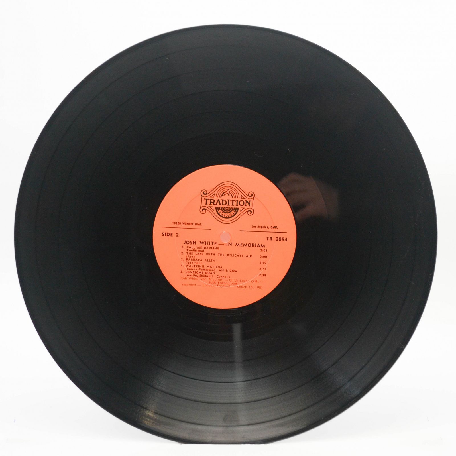 Виниловая пластинка Josh White — In Memoriam (USA), 1970