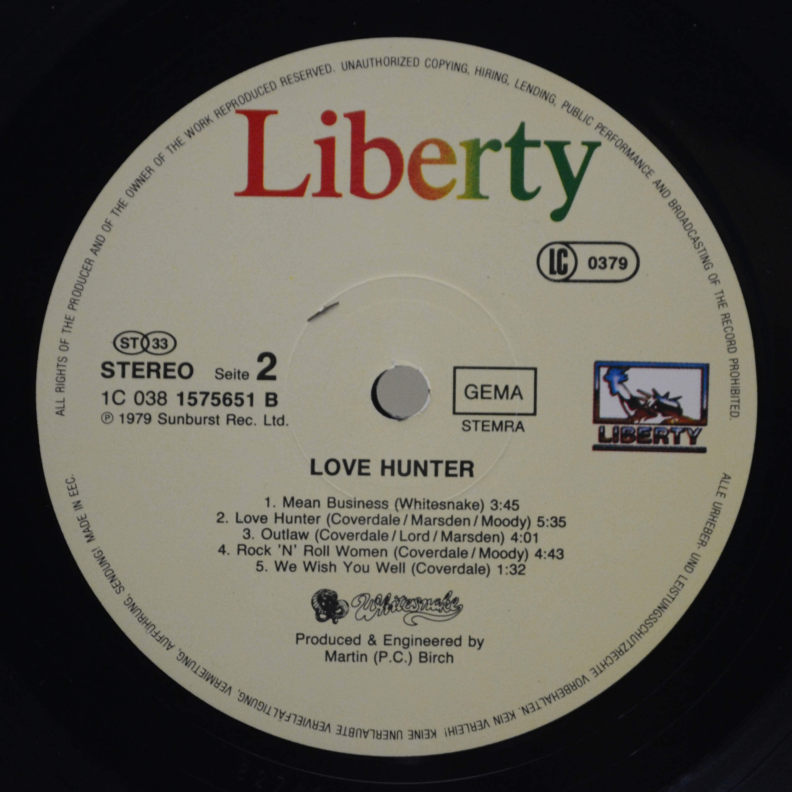 Whitesnake — Lovehunter, 1979