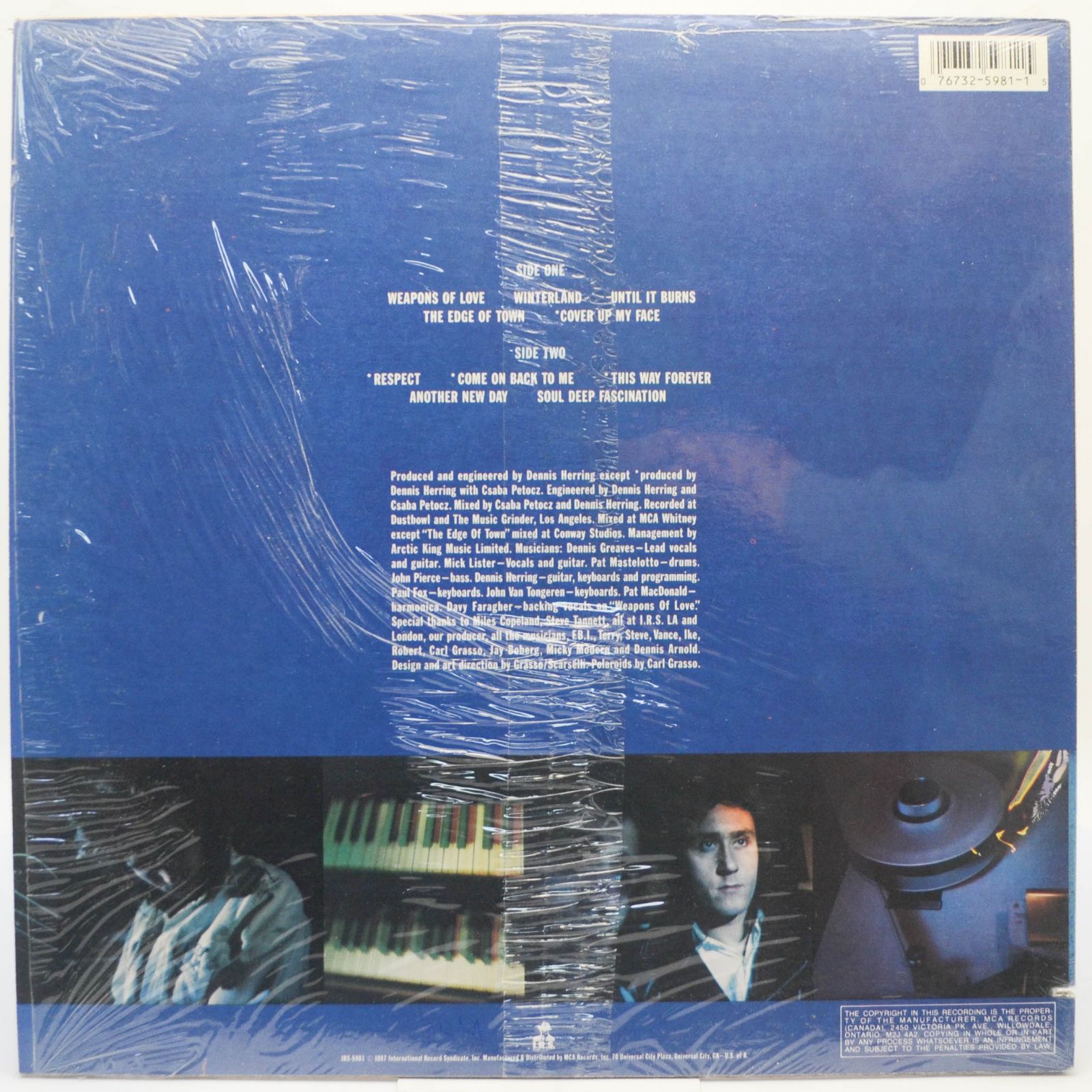 Виниловая пластинка Truth — Weapons Of Love, 1987