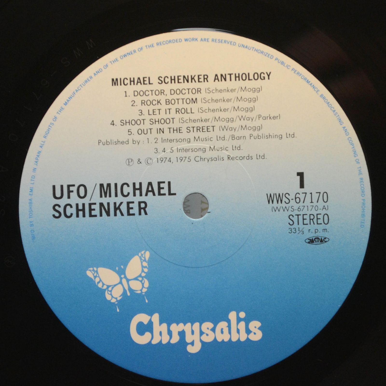Виниловая пластинка Michael Schenker — Michael Schenker Anthology (2LP), 1983