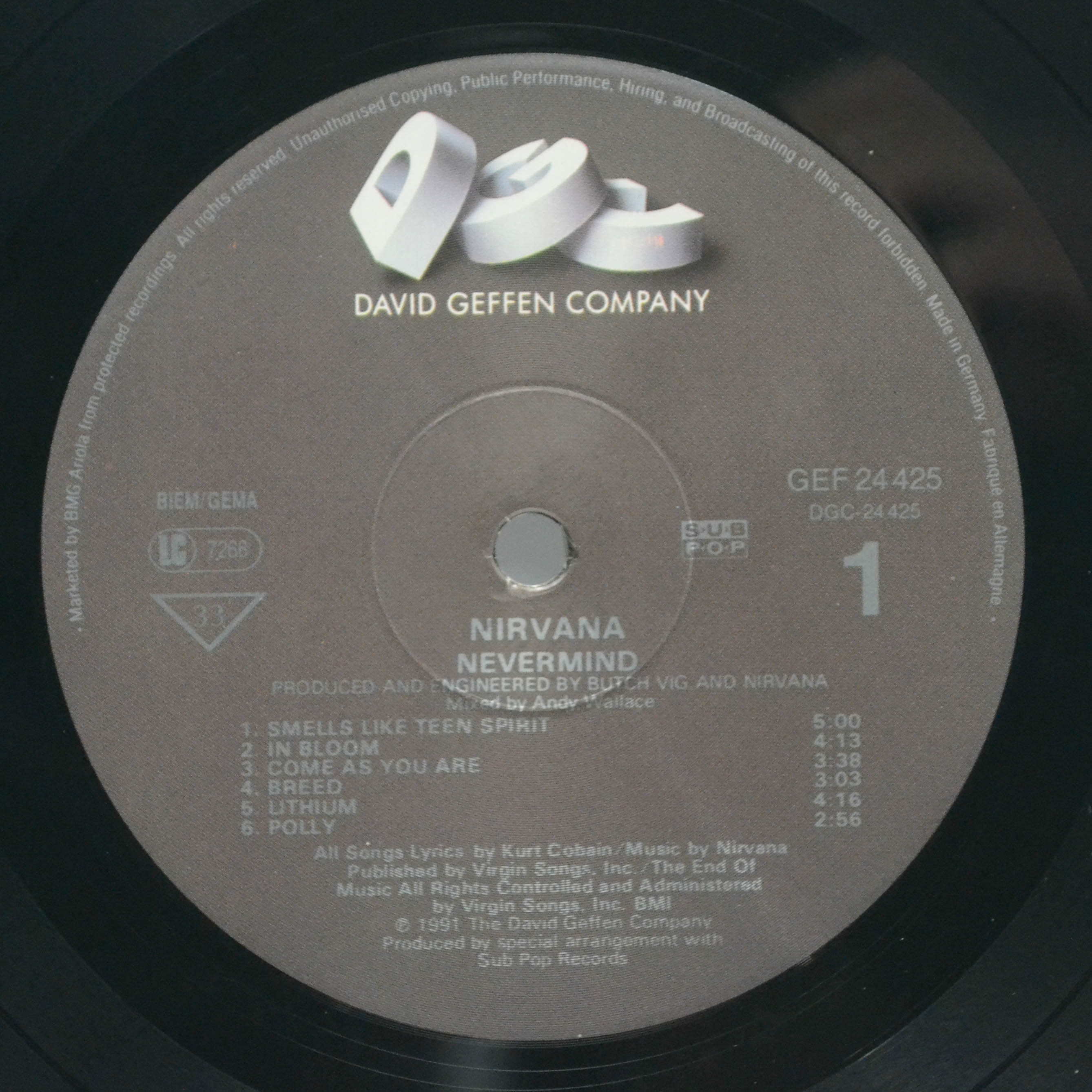 Nirvana — Nevermind, 1991