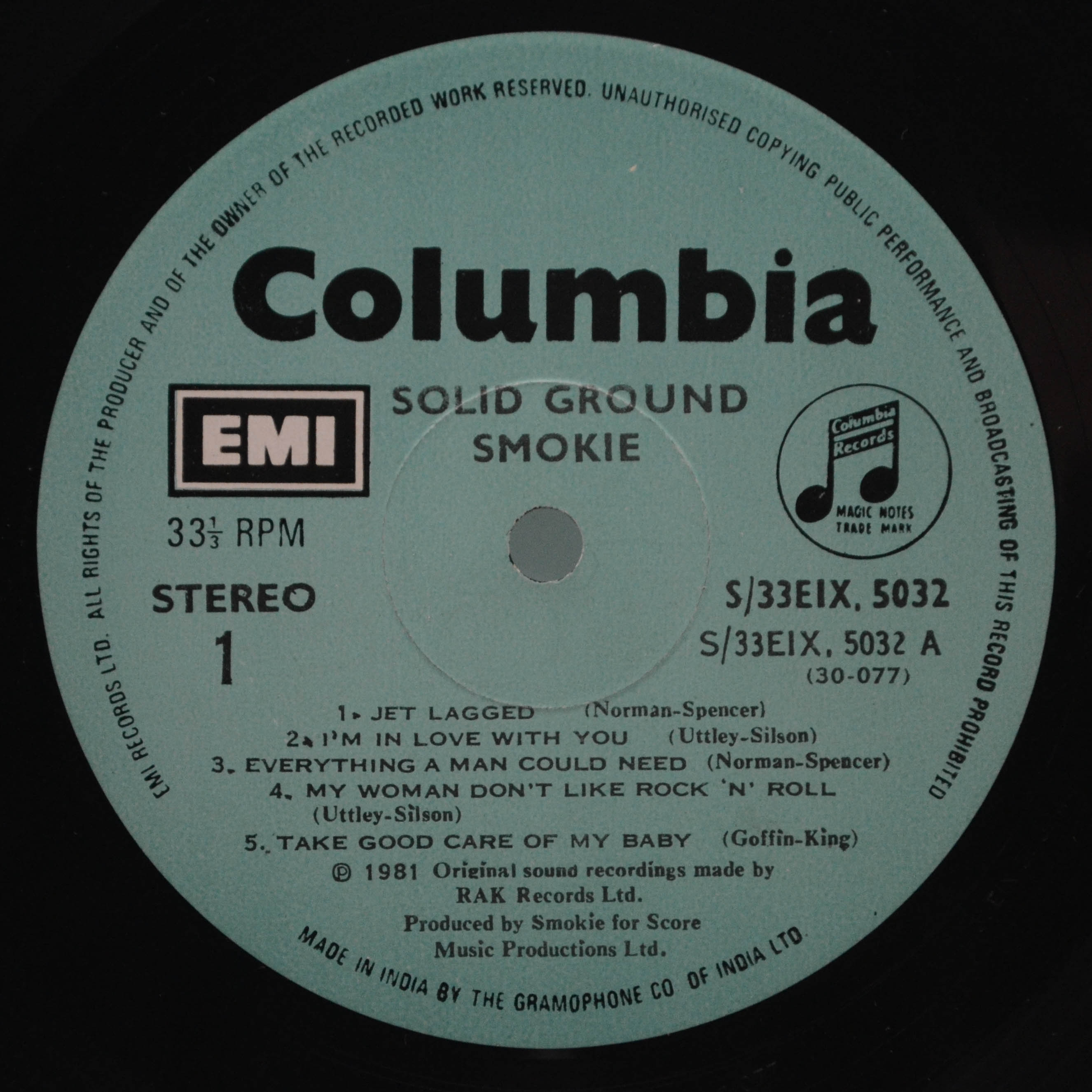 Smokie — Solid Ground, 1981