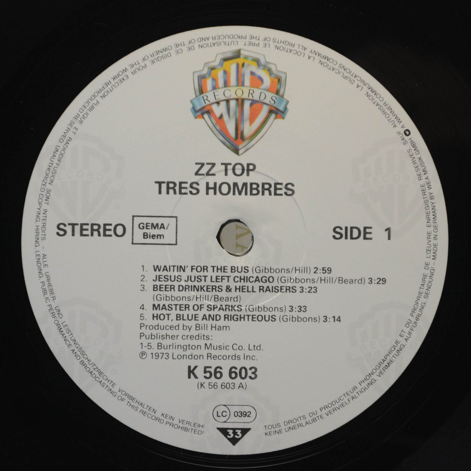 ZZ Top — Tres Hombres, 1983