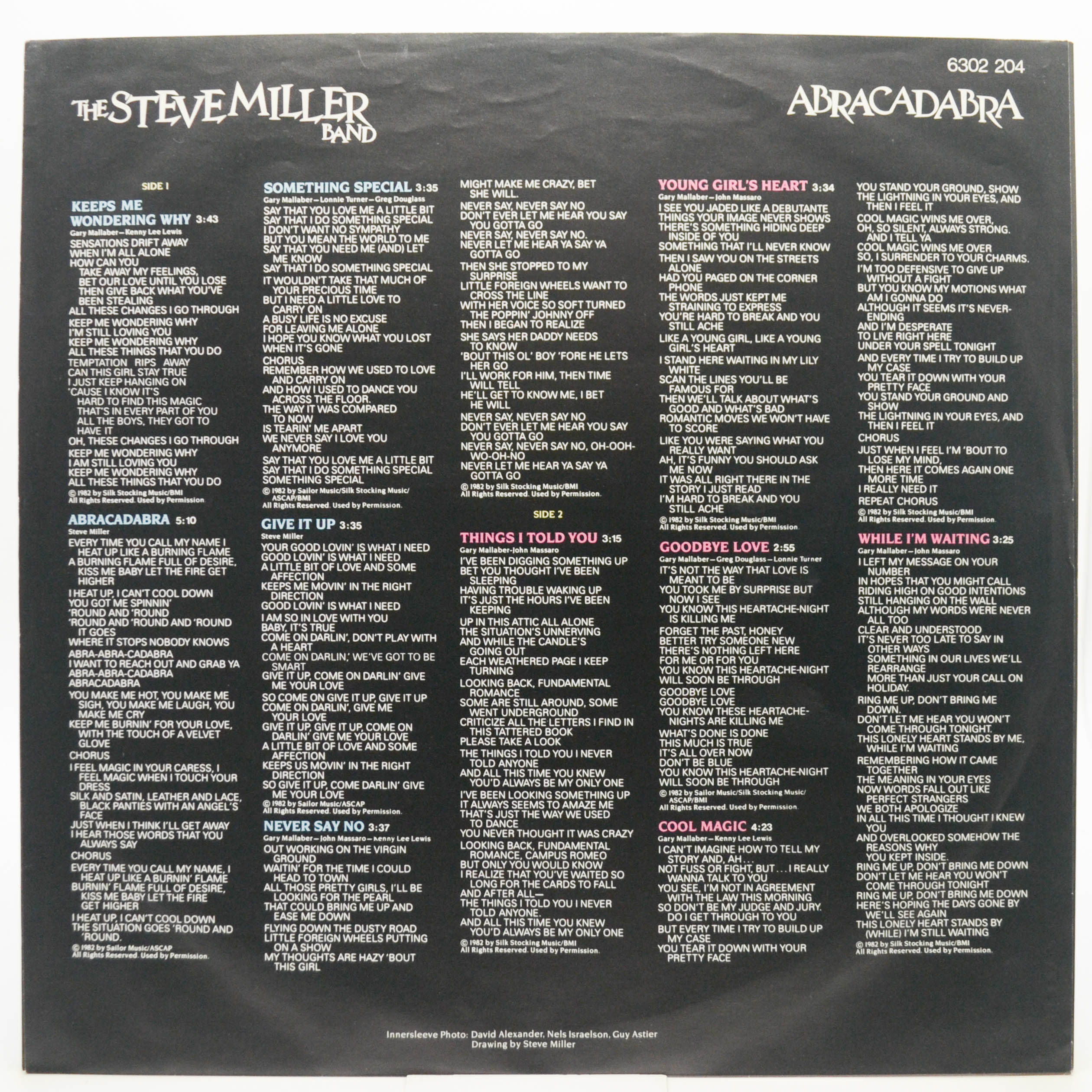 Виниловая пластинка Steve Miller Band — Abracadabra, 1982