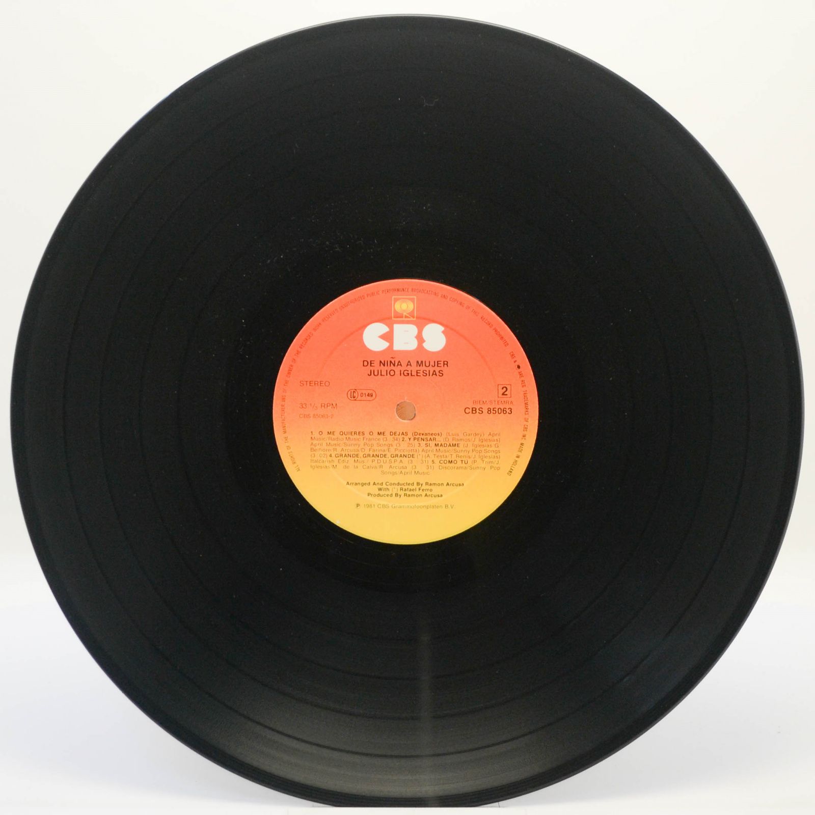 Julio Iglesias — De Niña A Mujer, 1981