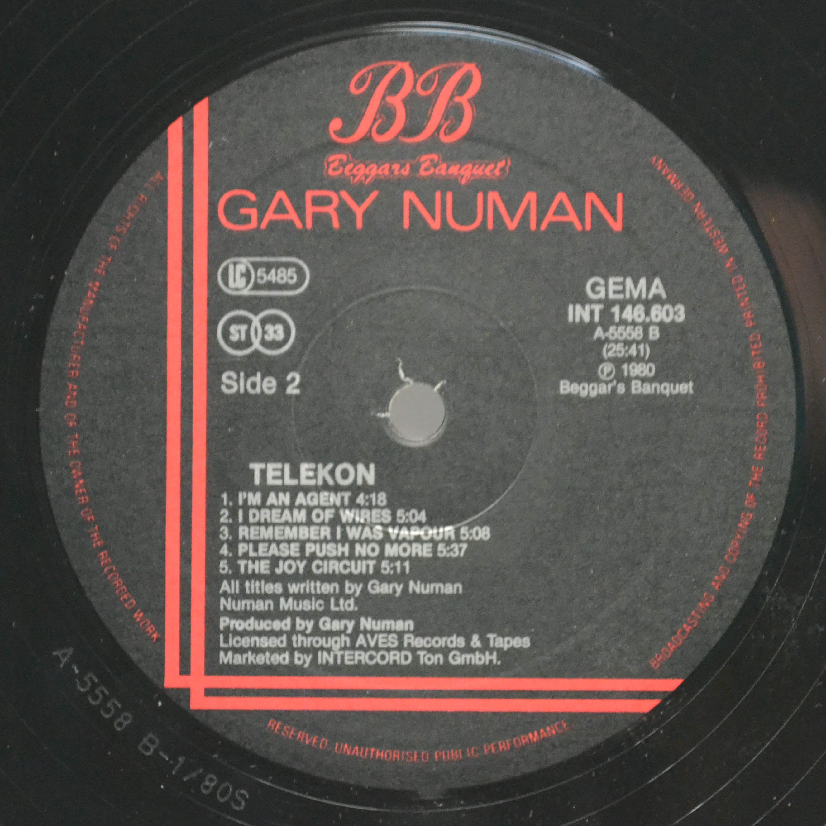 Виниловая пластинка Gary Numan — Telekon, 1980