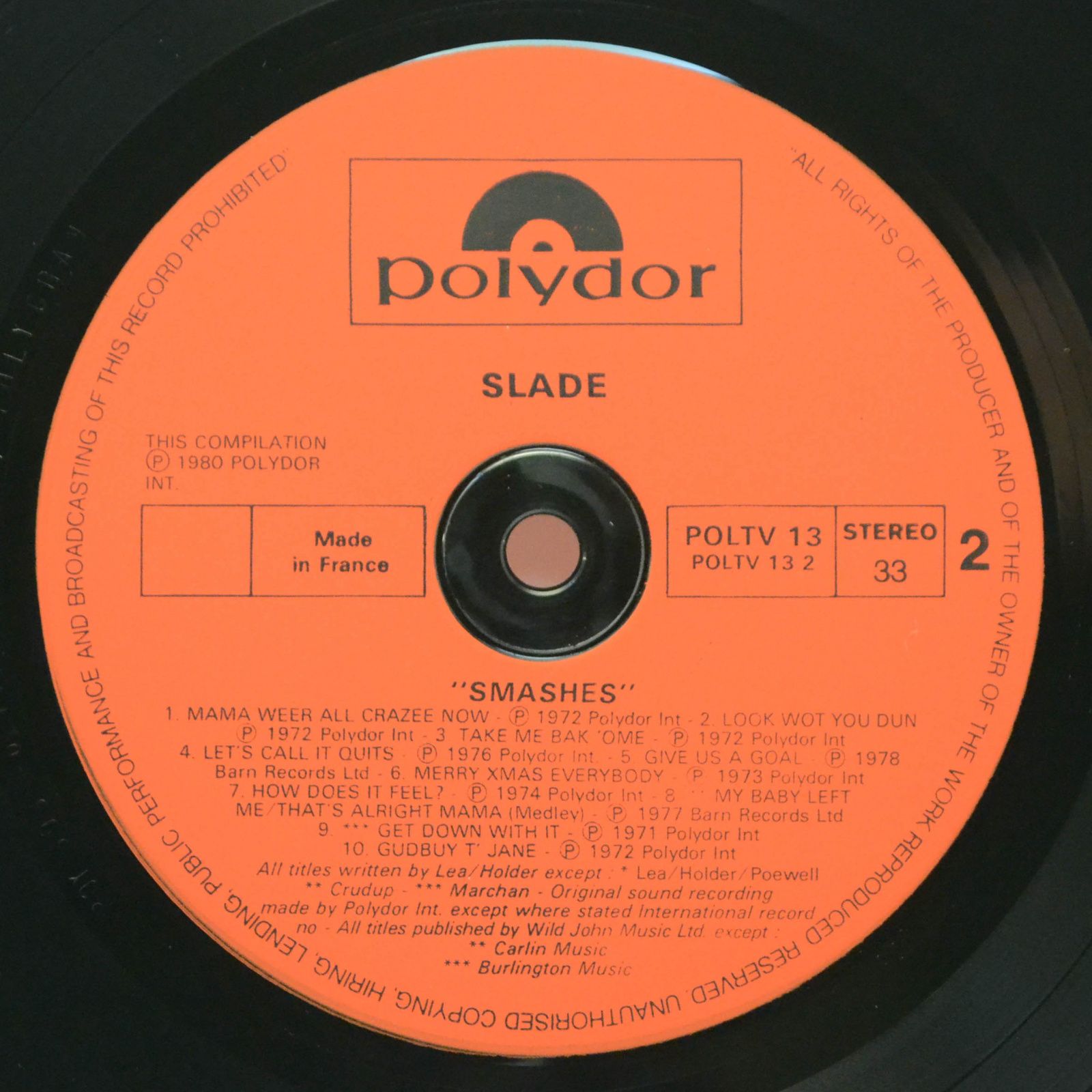 Slade — Smashes (UK), 1980