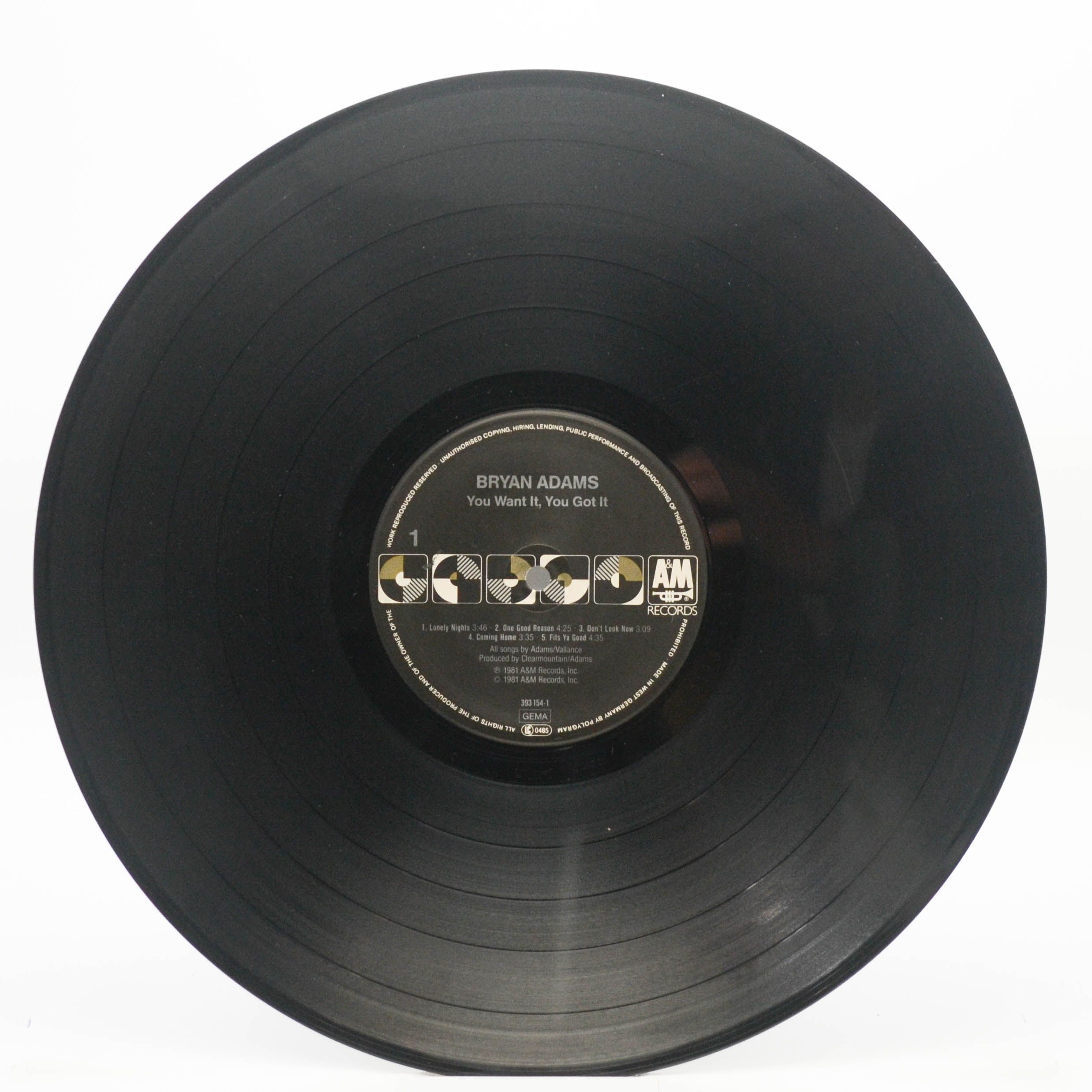Виниловая пластинка Bryan Adams — You Want It, You Got It, 1981