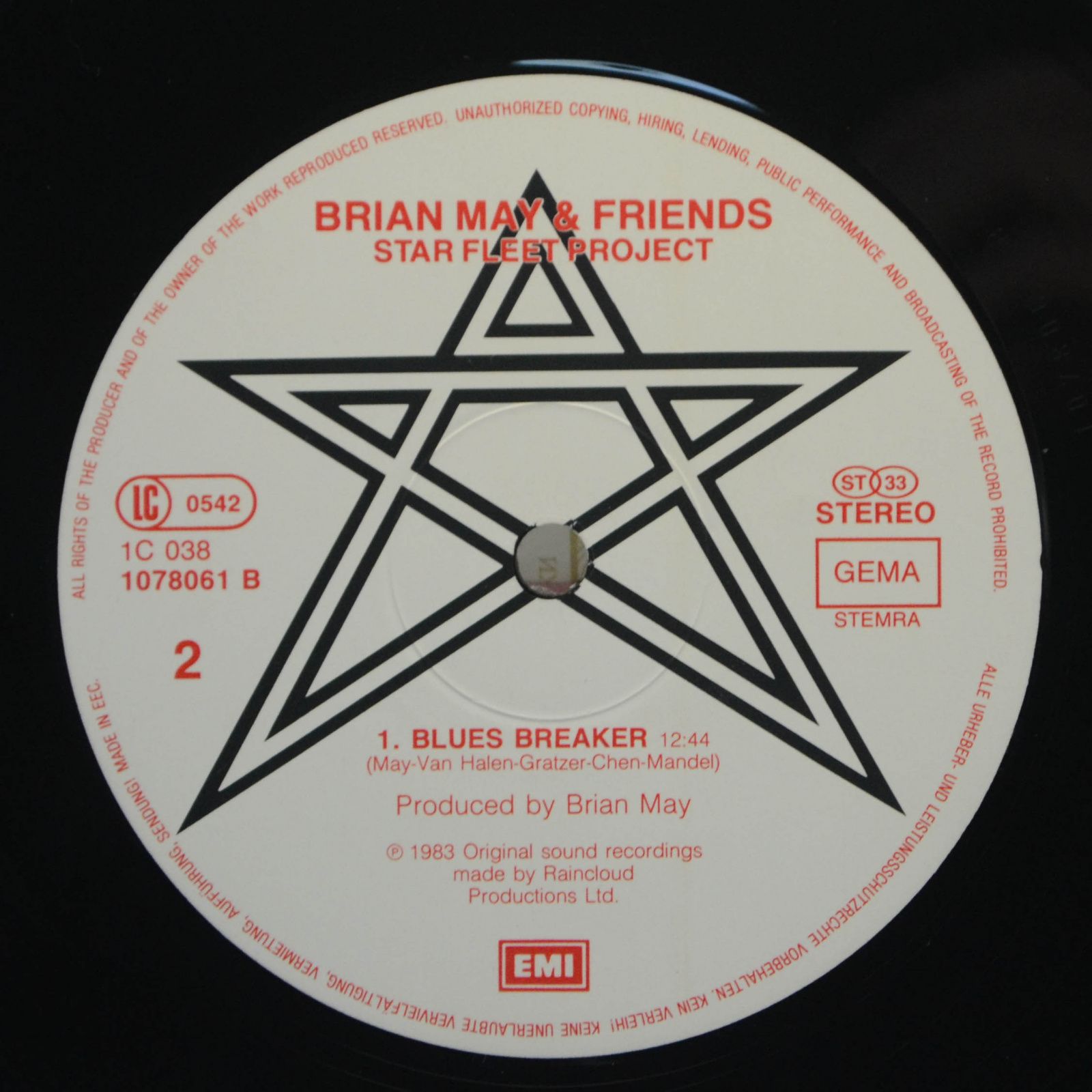 Виниловая пластинка Brian May + Friends — Star Fleet Project, 1983