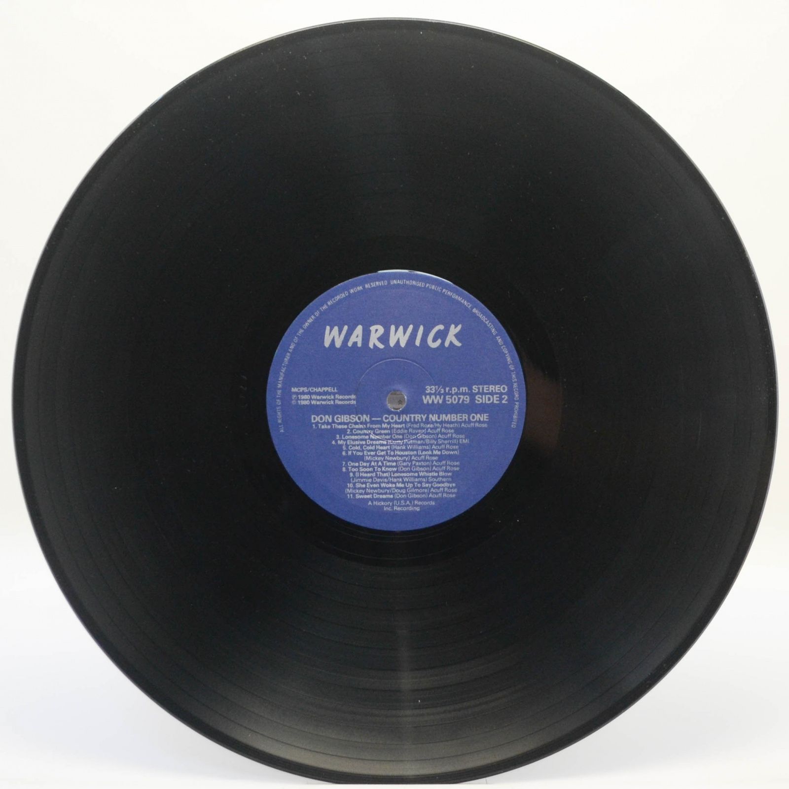 Виниловая пластинка Don Gibson — Country Number One !, 1980