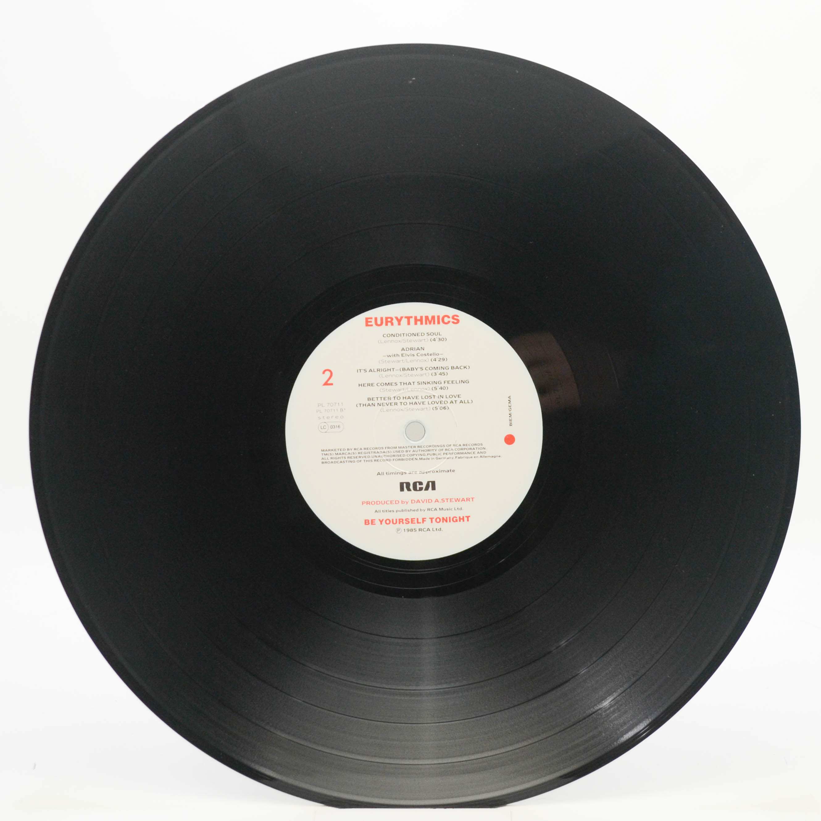 Eurythmics — Be Yourself Tonight, 1985