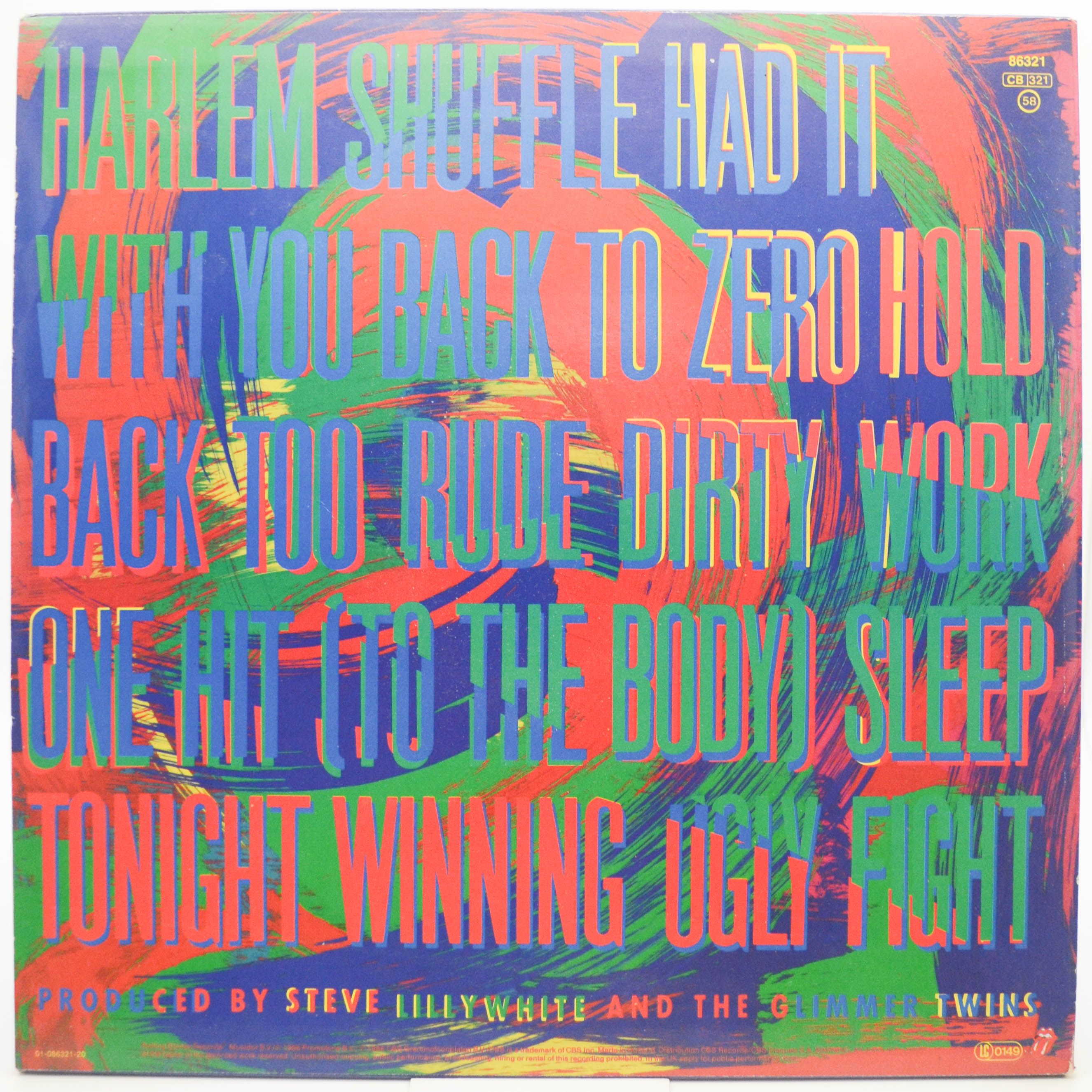 Rolling Stones — Dirty Work, 1986