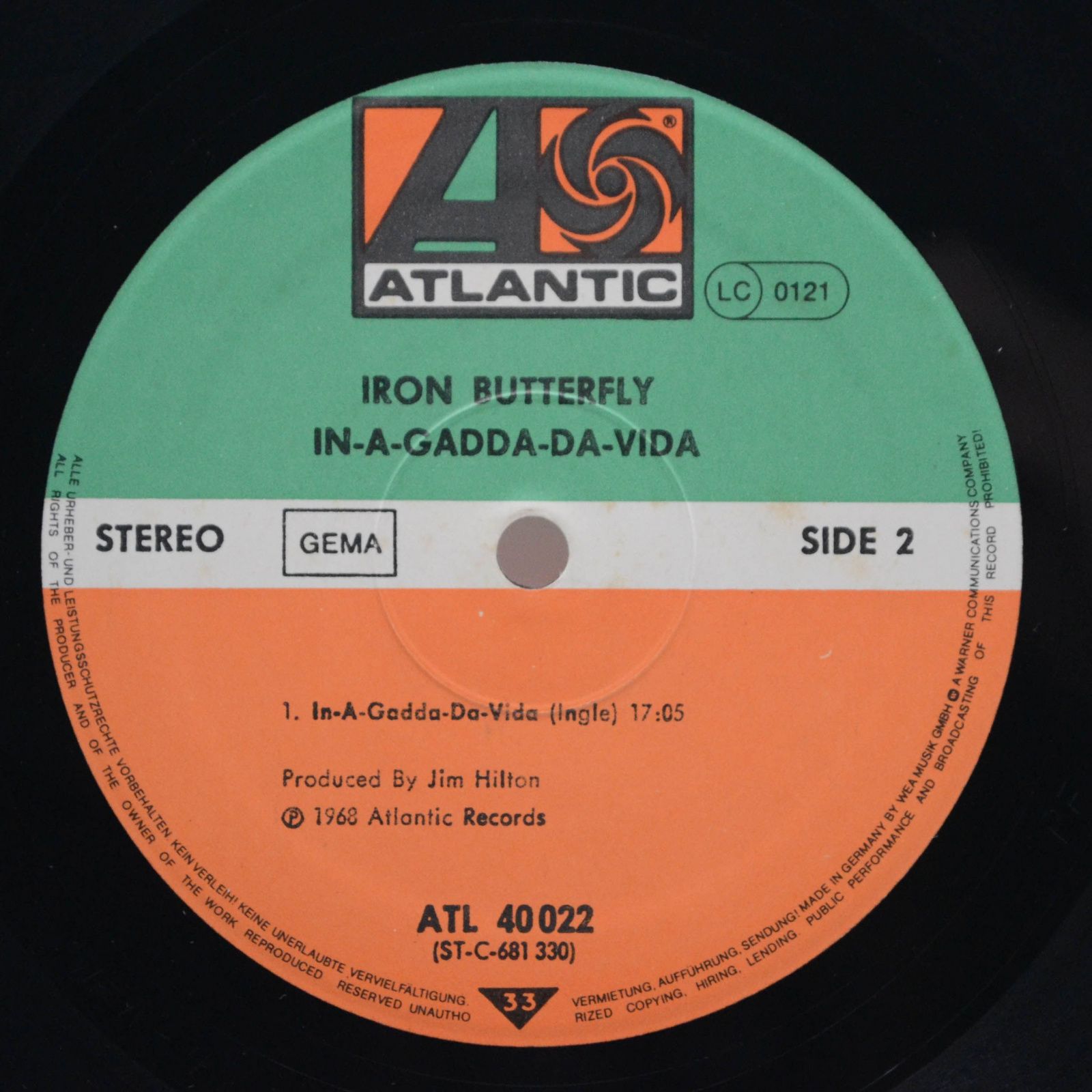 Iron Butterfly — In-A-Gadda-Da-Vida, 1968