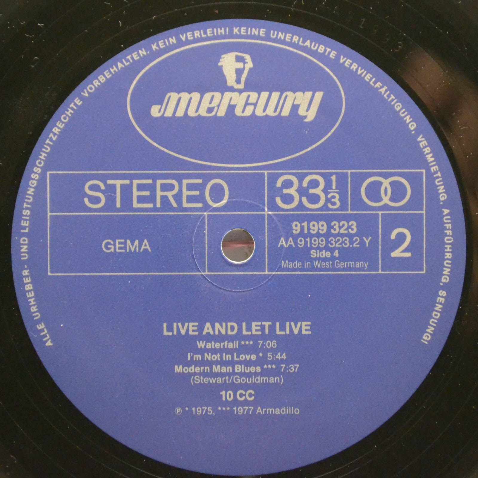 Виниловая пластинка 10cc — Live And Let Live (2LP), 1977