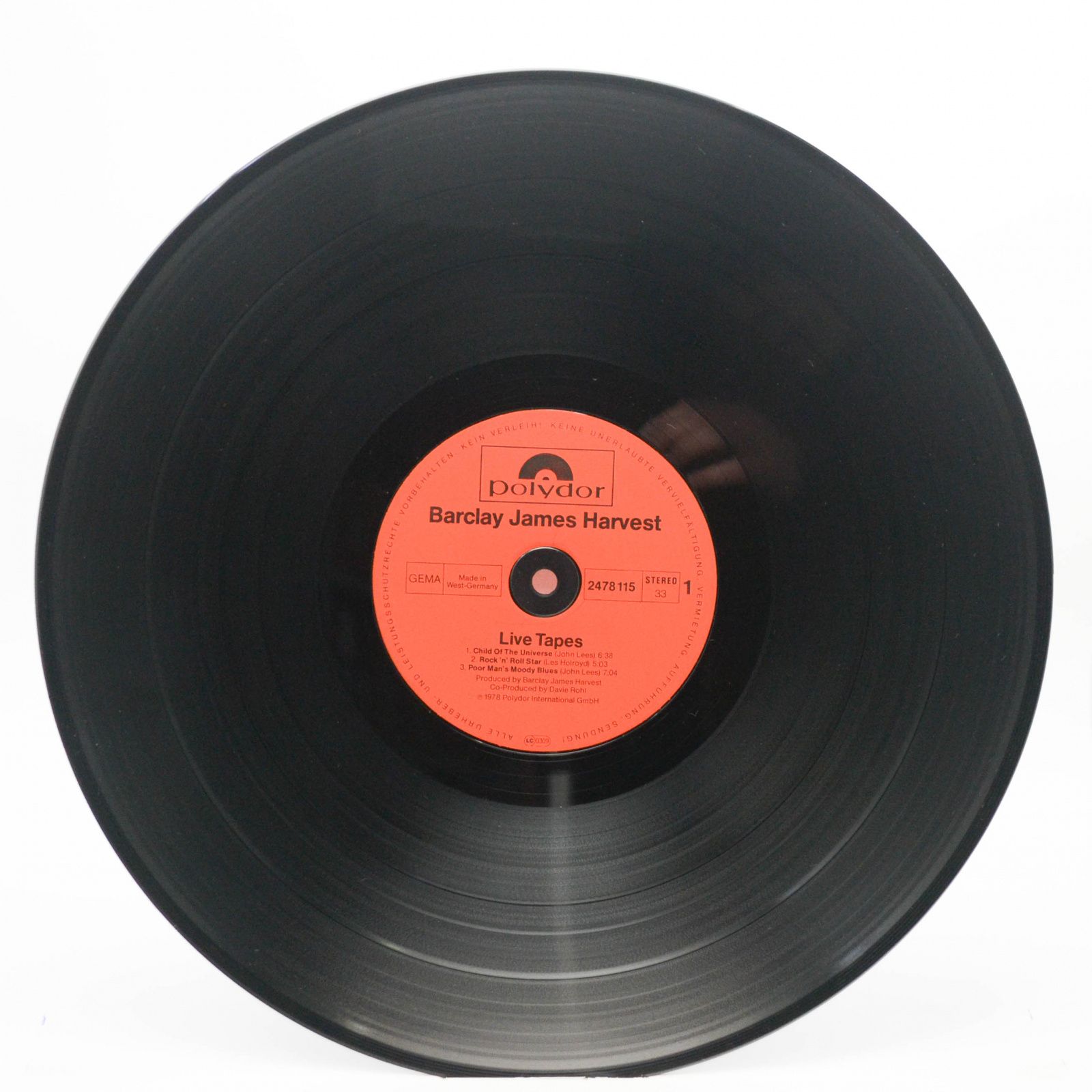 Виниловая пластинка Barclay James Harvest — Live Tapes (2LP), 1978