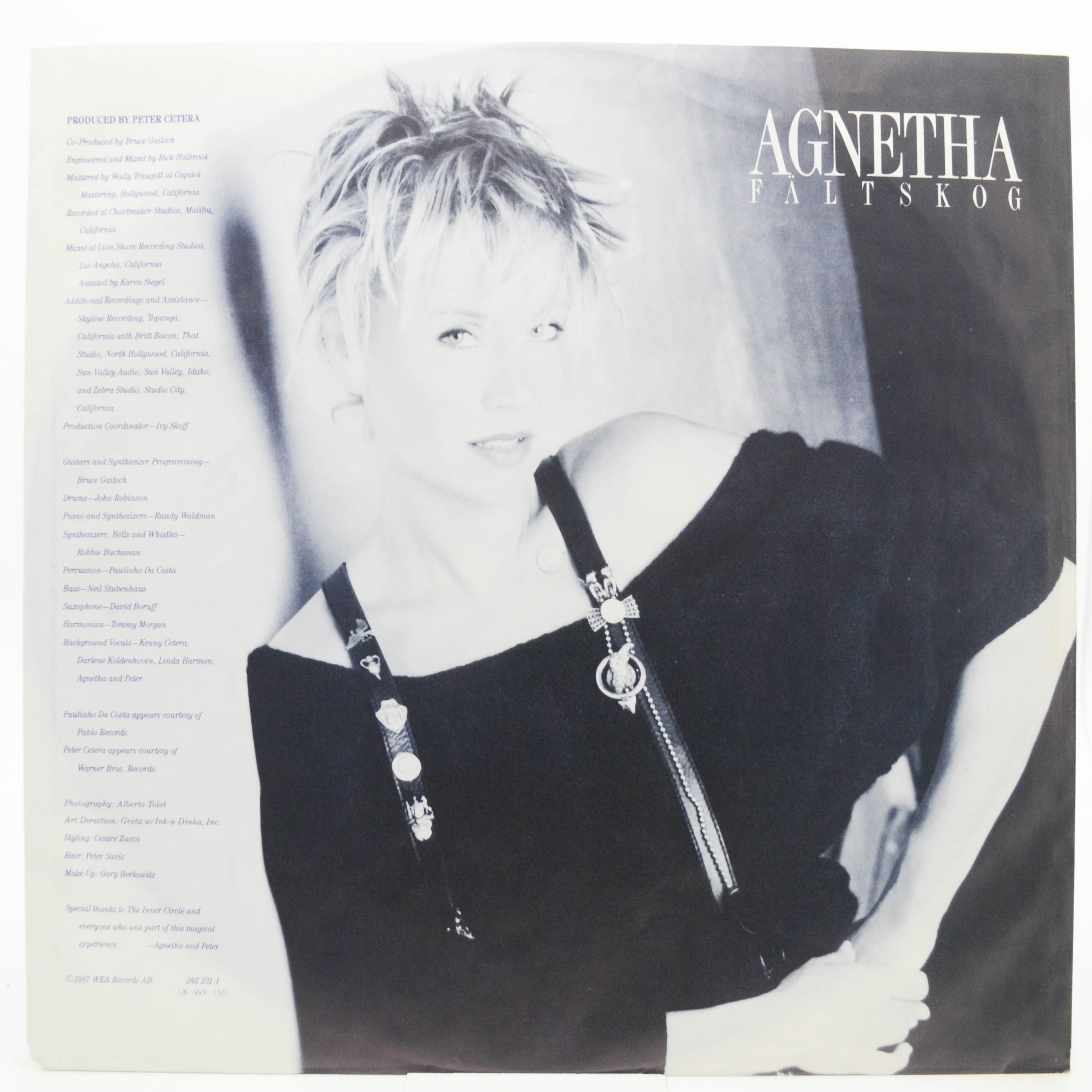 Виниловая пластинка Agnetha Fältskog — I Stand Alone, 1987