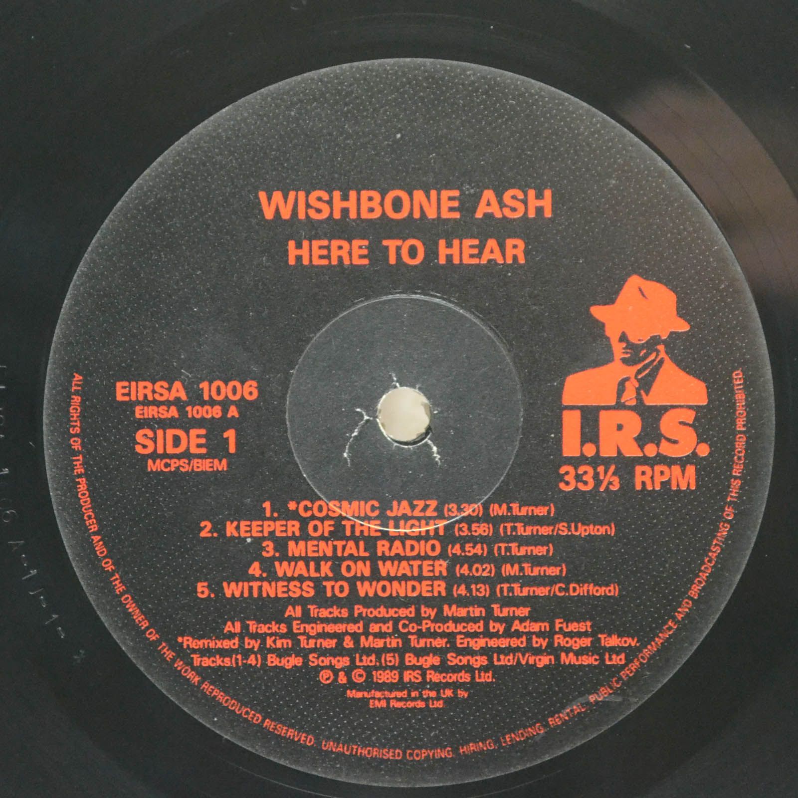 Виниловая пластинка Wishbone Ash — Here To Hear (UK), 1989