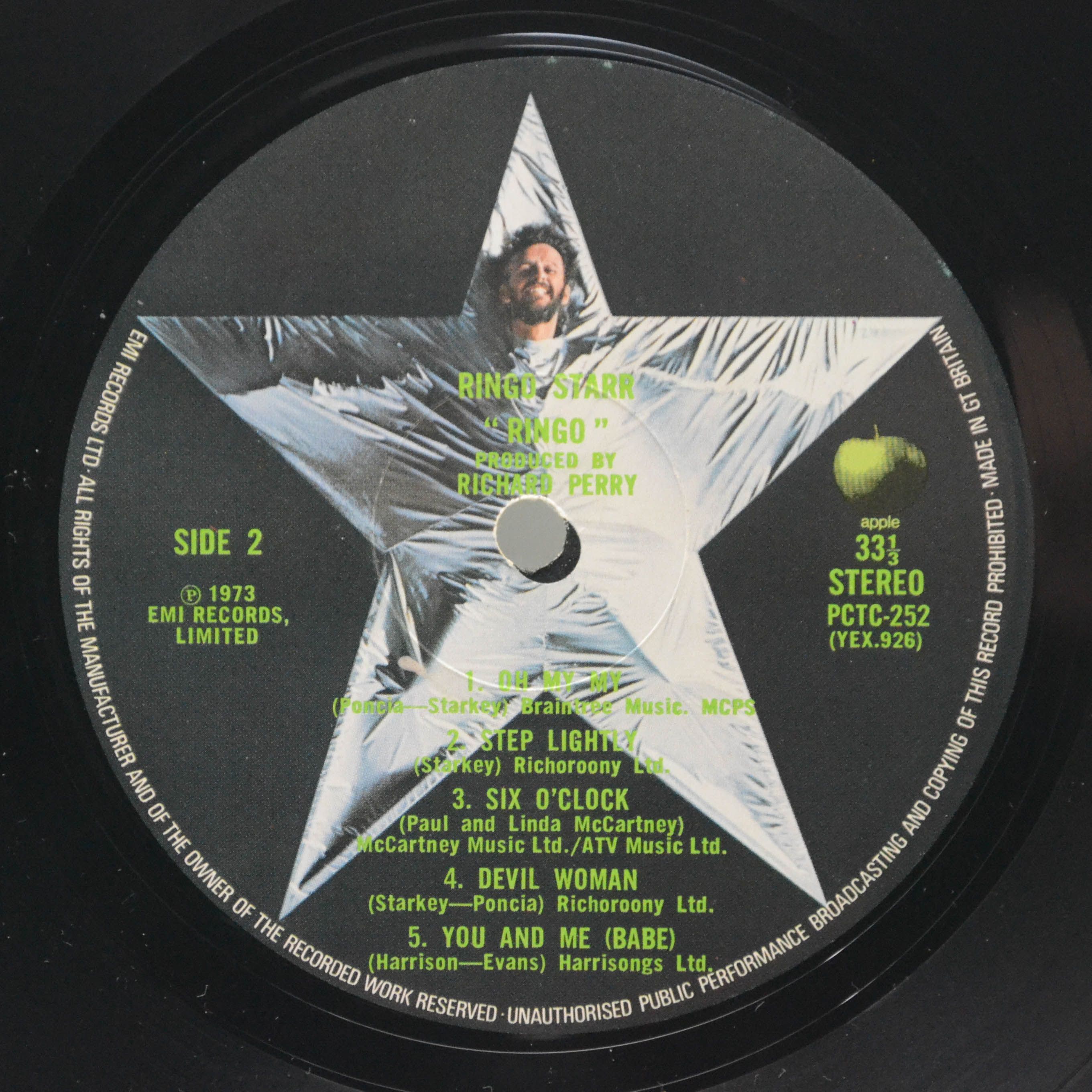 Ringo Starr — Ringo (1-st, UK, booklet), 1973