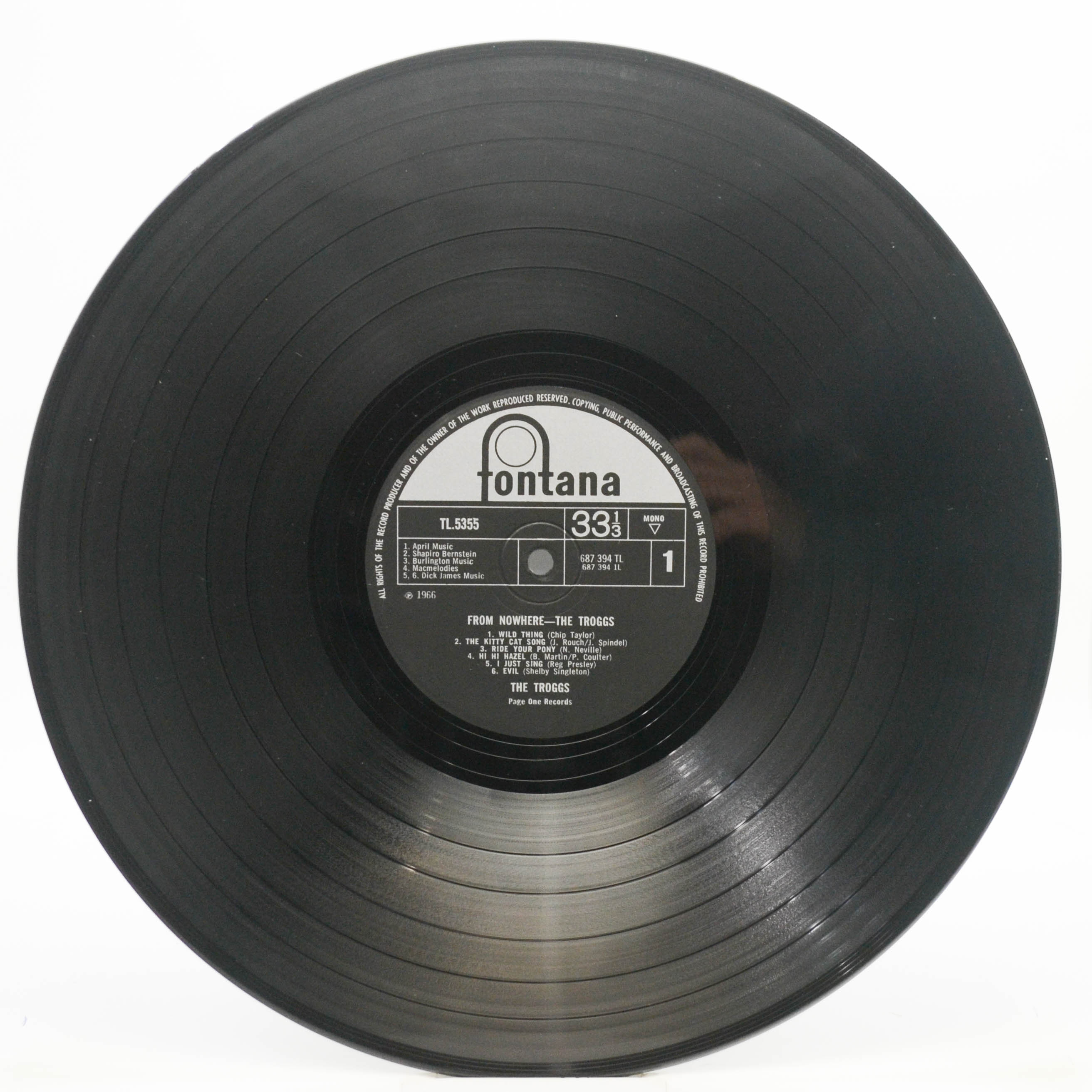 Troggs — From Nowhere (1-st, UK), 1966