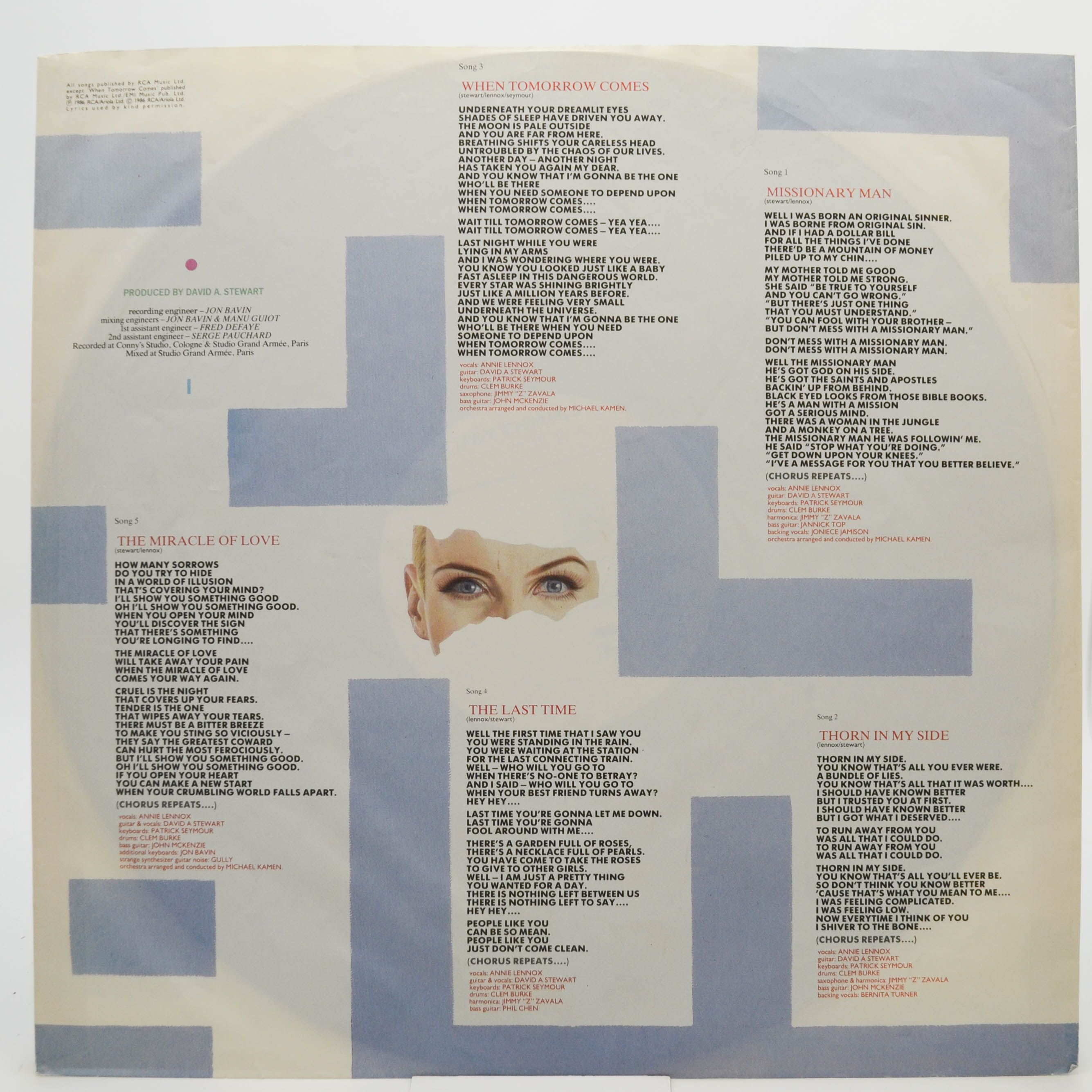 Eurythmics — Revenge, 1986