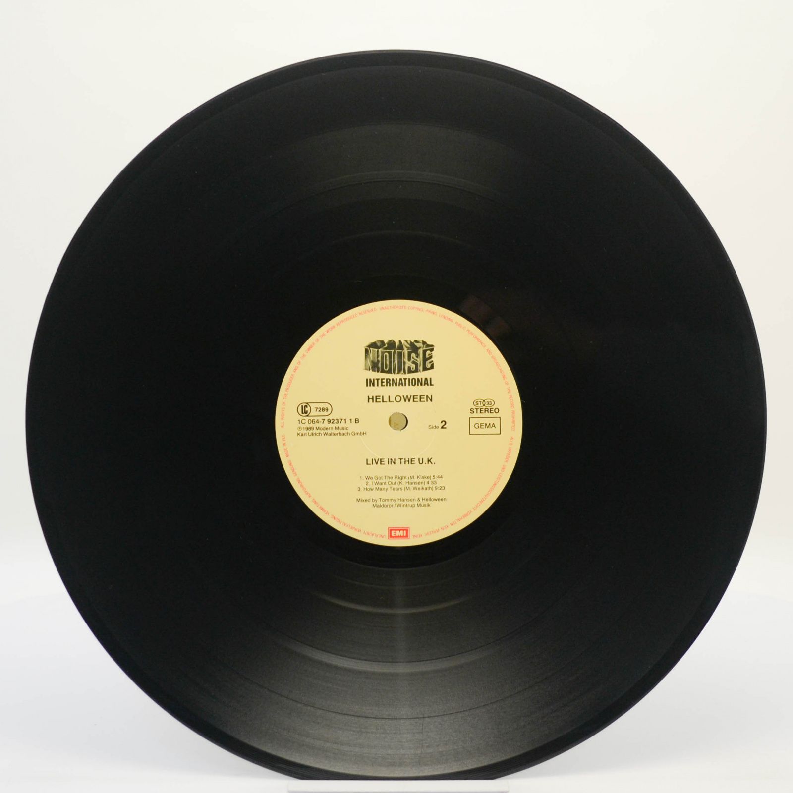 Helloween — Live In The U.K., 1989