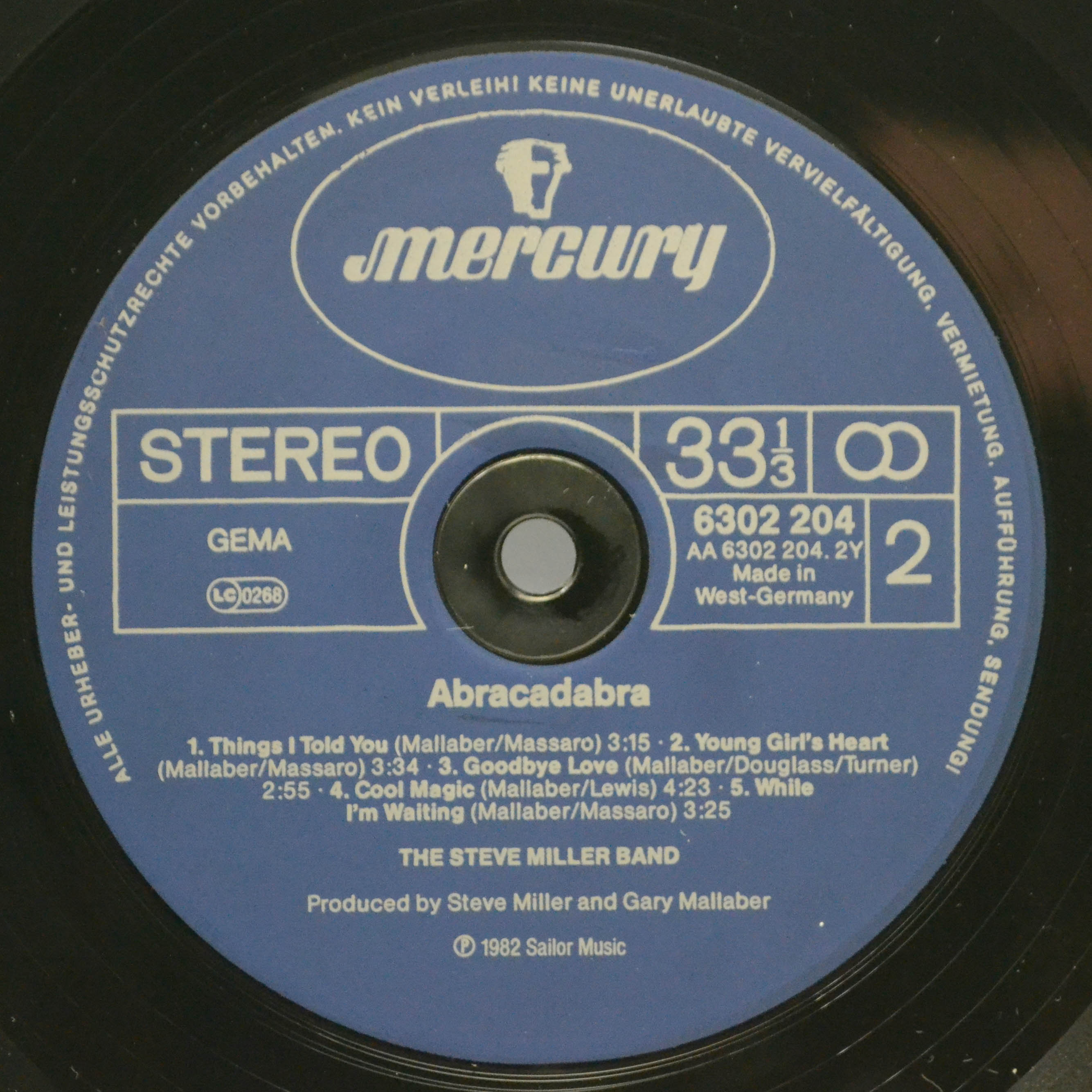 Виниловая пластинка Steve Miller Band — Abracadabra, 1982