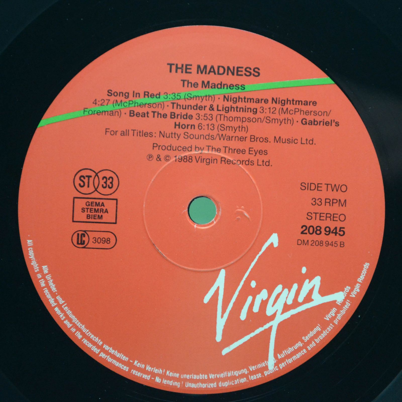 Madness — The Madness, 1988