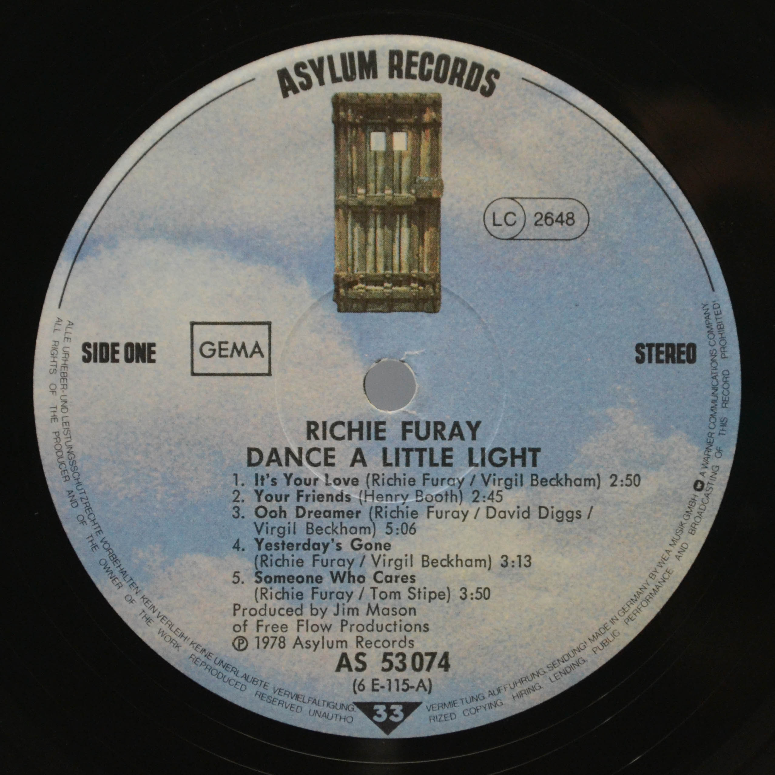 Виниловая пластинка Richie Furay — Dance A Little Light, 1978