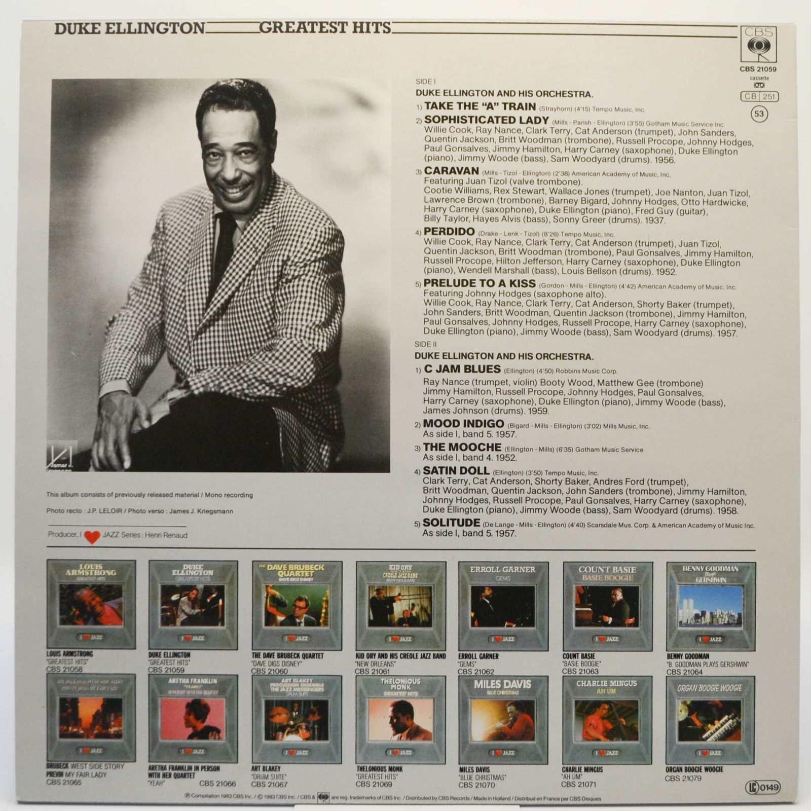 Duke Ellington — Greatest Hits, 1983