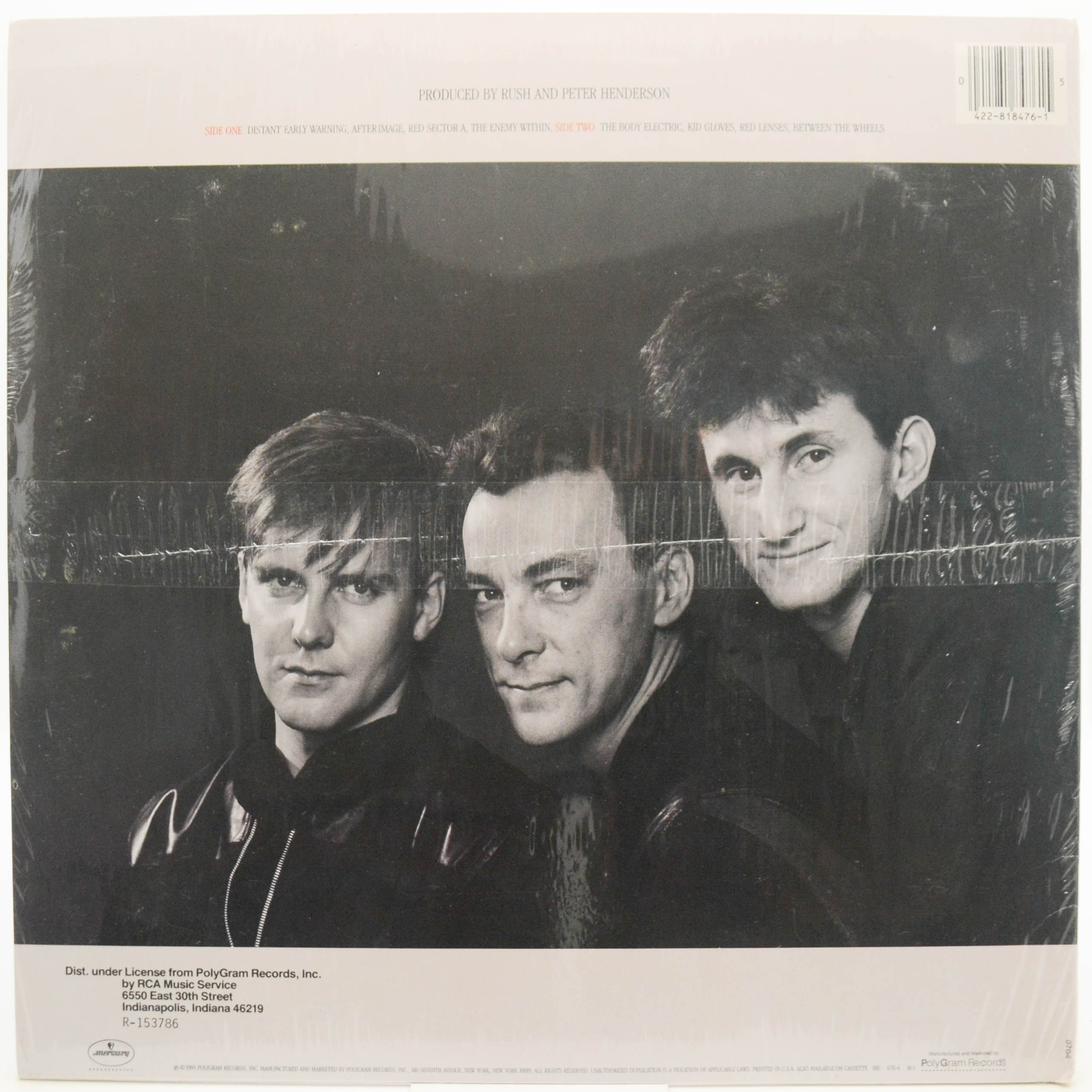 Виниловая пластинка Rush — Grace Under Pressure (USA), 1984