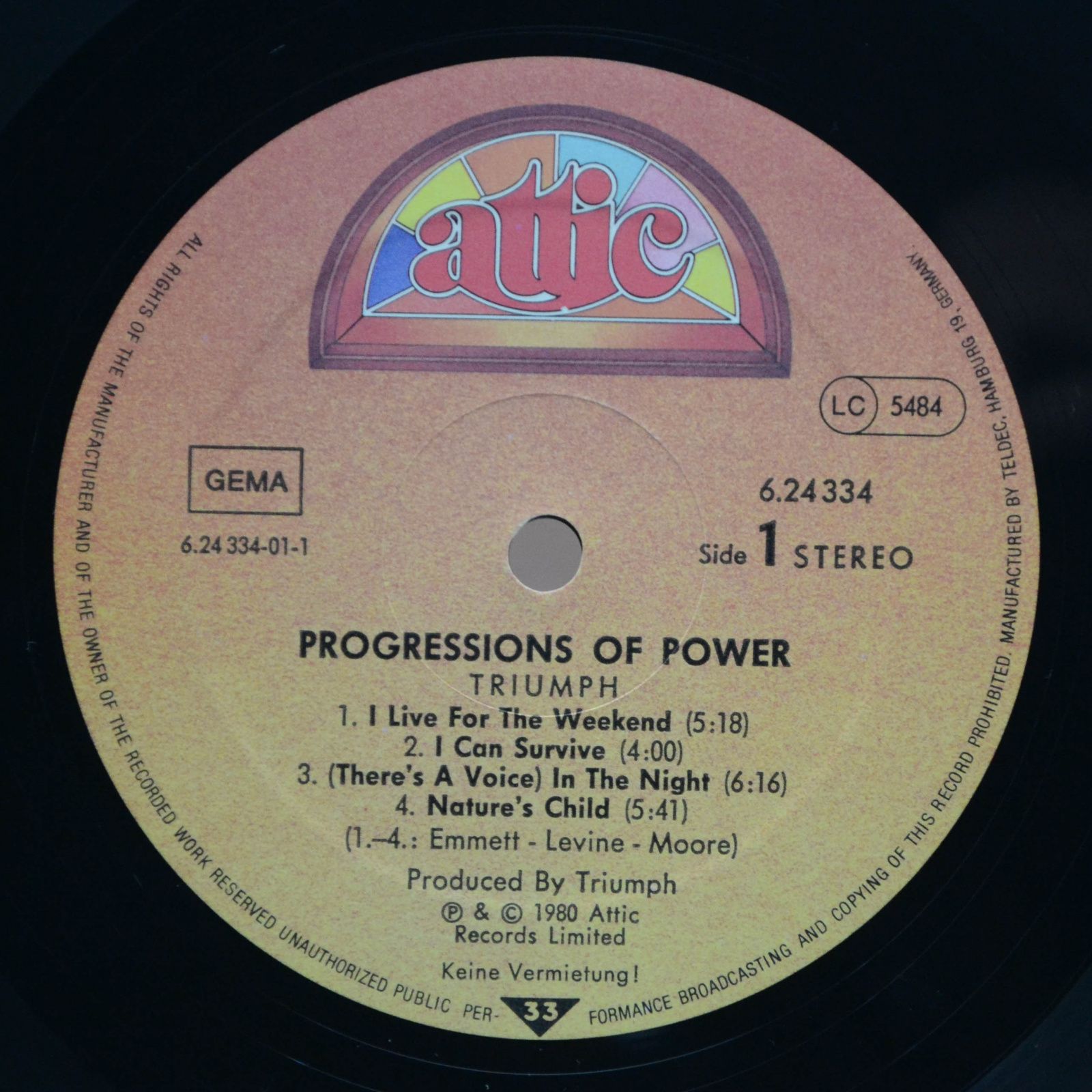 Виниловая пластинка Triumph — Progressions Of Power, 1980
