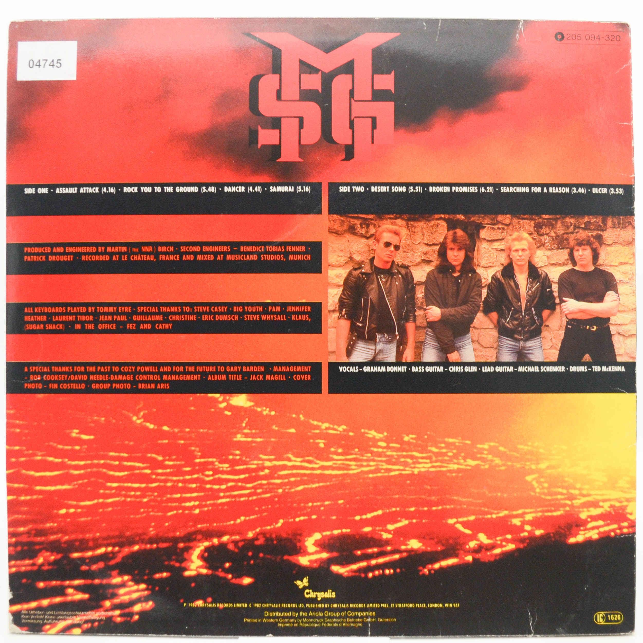 Виниловая пластинка Michael Schenker Group — Assault Attack, 1982