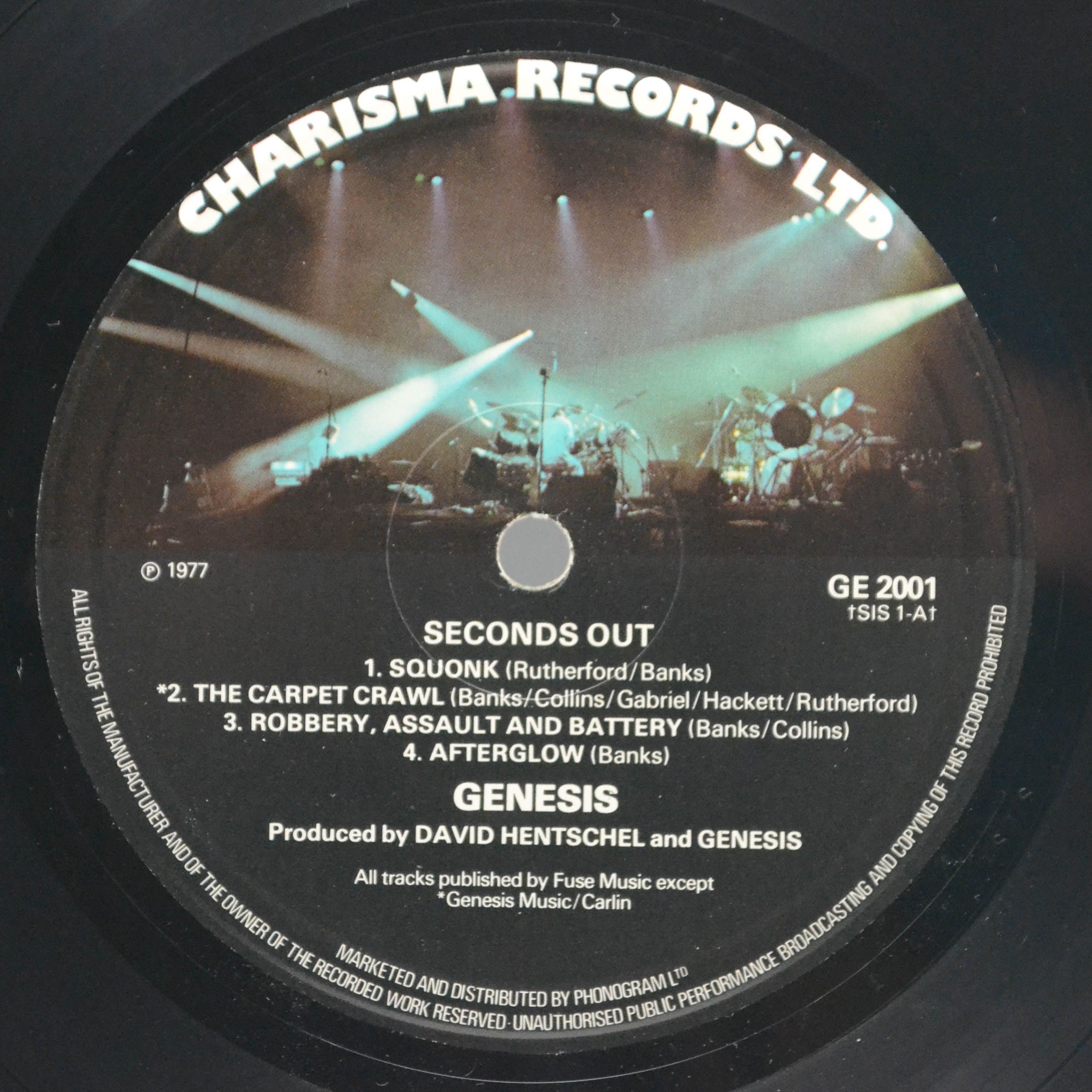 Genesis — Seconds Out (2LP, 1-st UK), 1977
