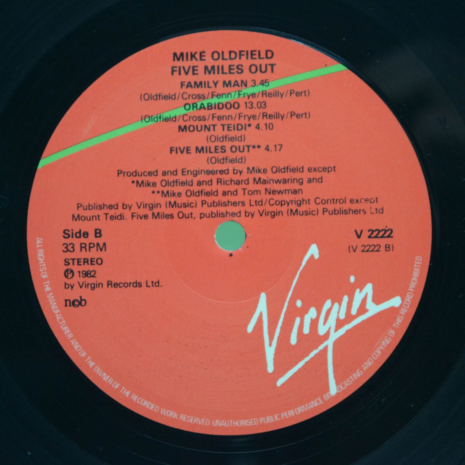 Mike Oldfield — Five Miles Out, 1982