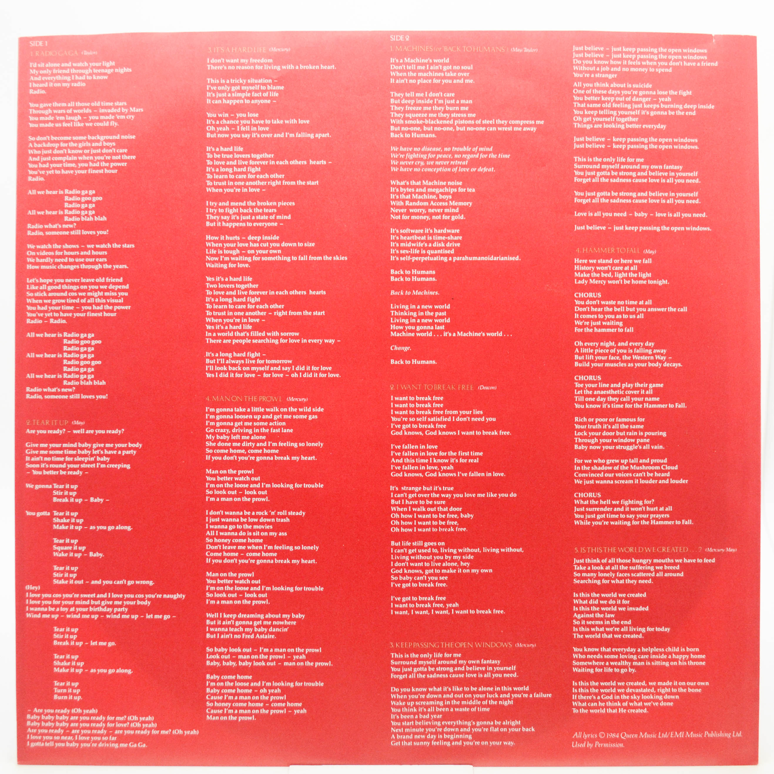 Queen — The Works, 1984