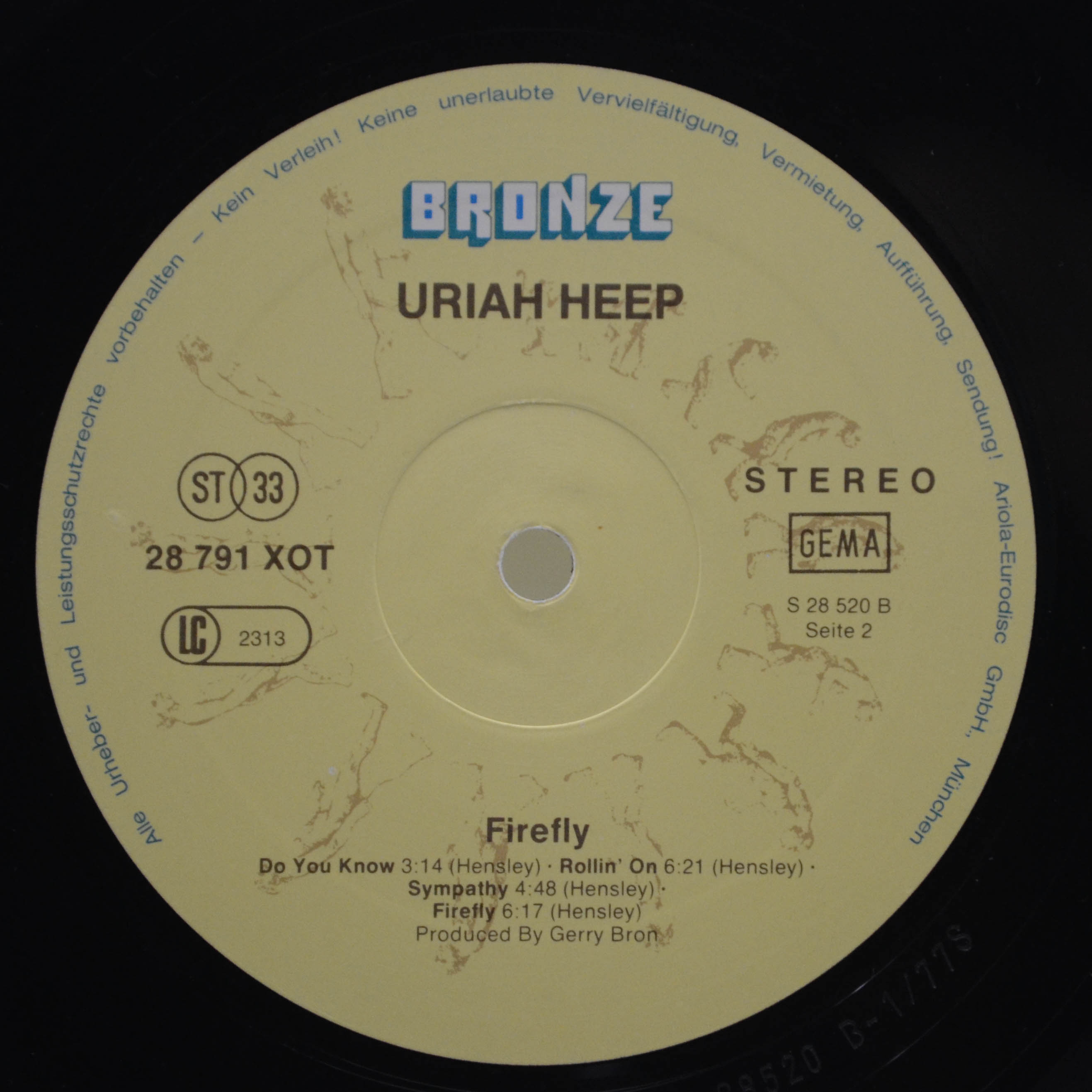 Uriah Heep — Firefly, 1977