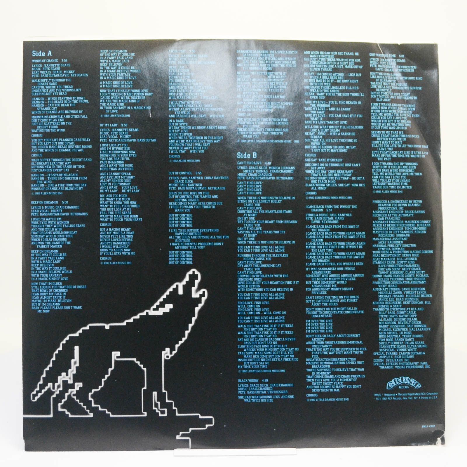 Виниловая пластинка Jefferson Starship — Winds Of Change, 1982