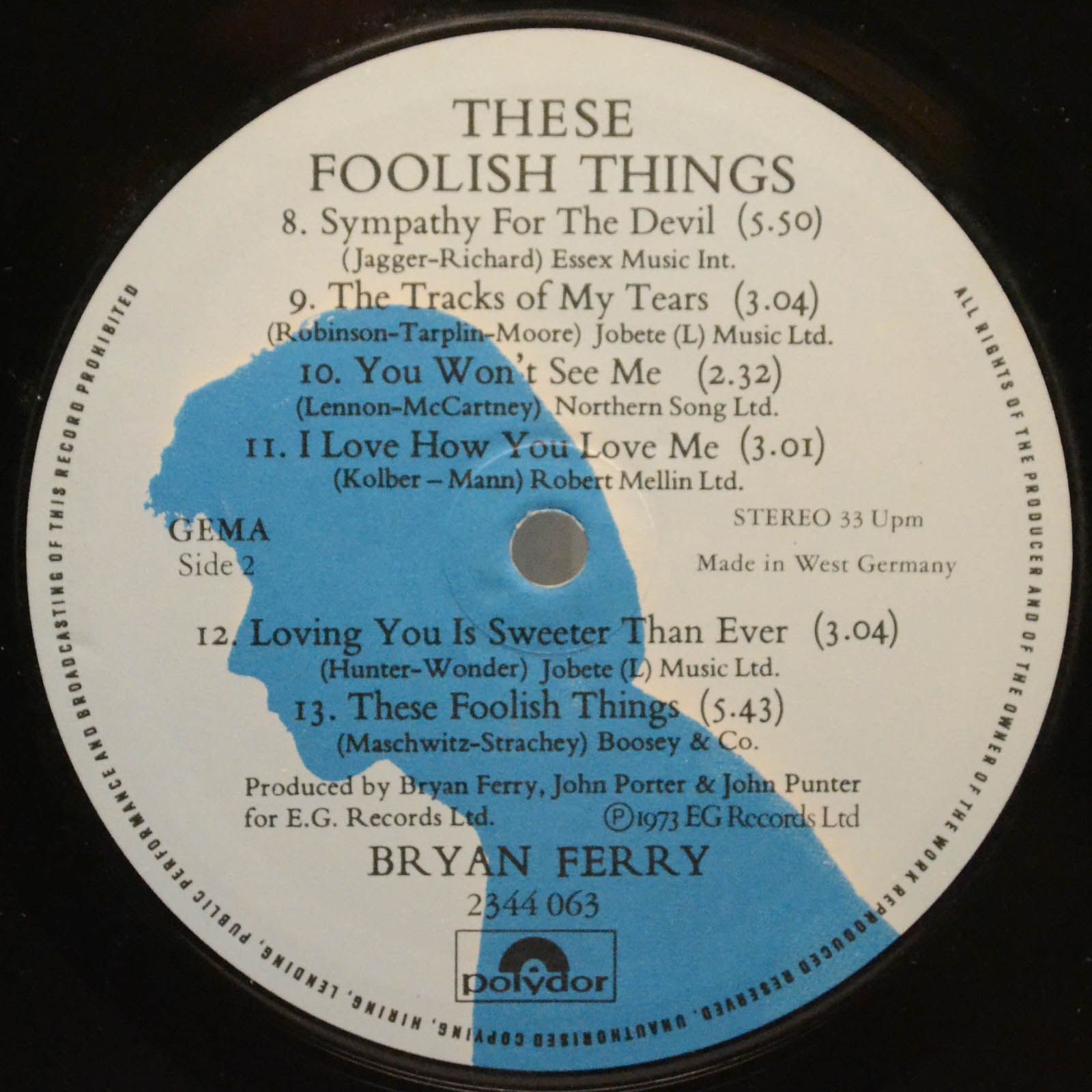 Bryan Ferry — These Foolish Things, 1973