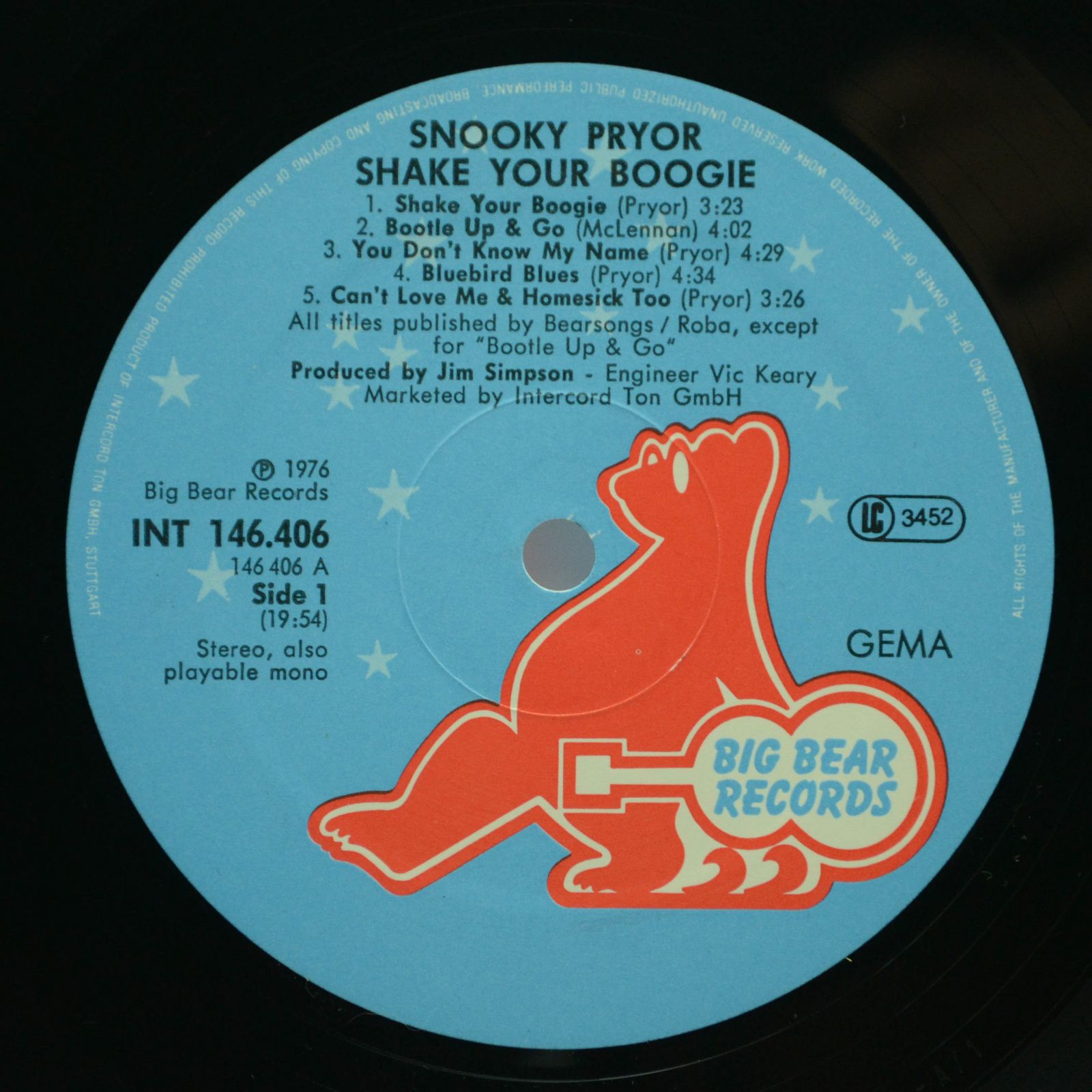 Виниловая пластинка Snooky Prior — Shake Your Boogie, 1976