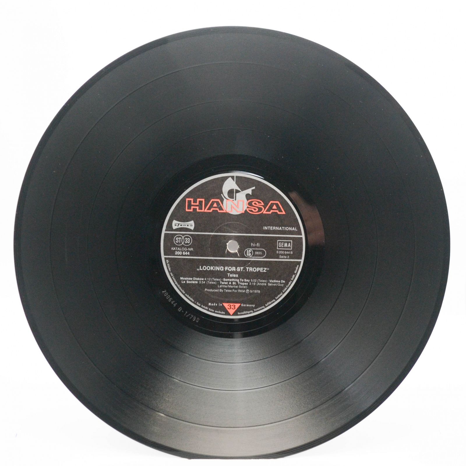 Telex — Looking For Saint Tropez, 1979