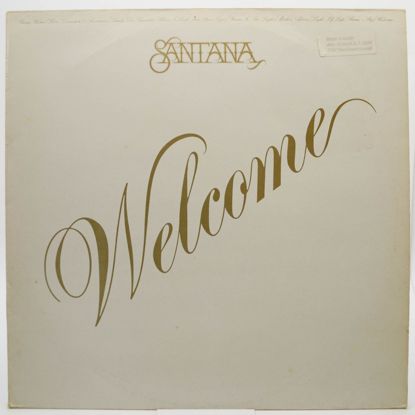 Santana — Welcome, 1983