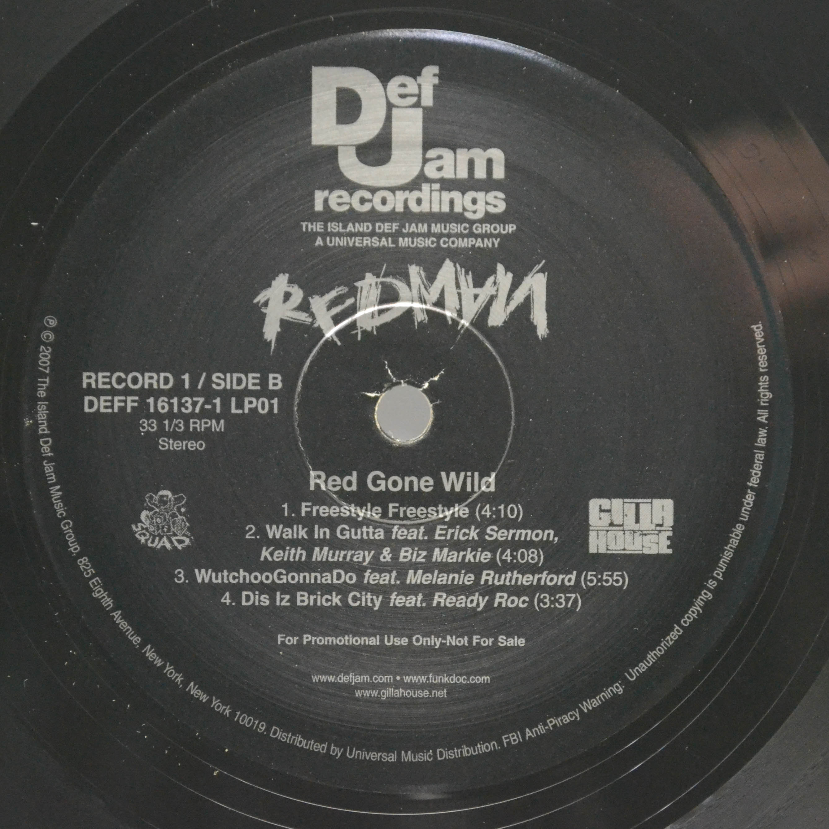 Виниловая пластинка Redman — Red Gone Wild (2LP, 1-st, USA), 2007