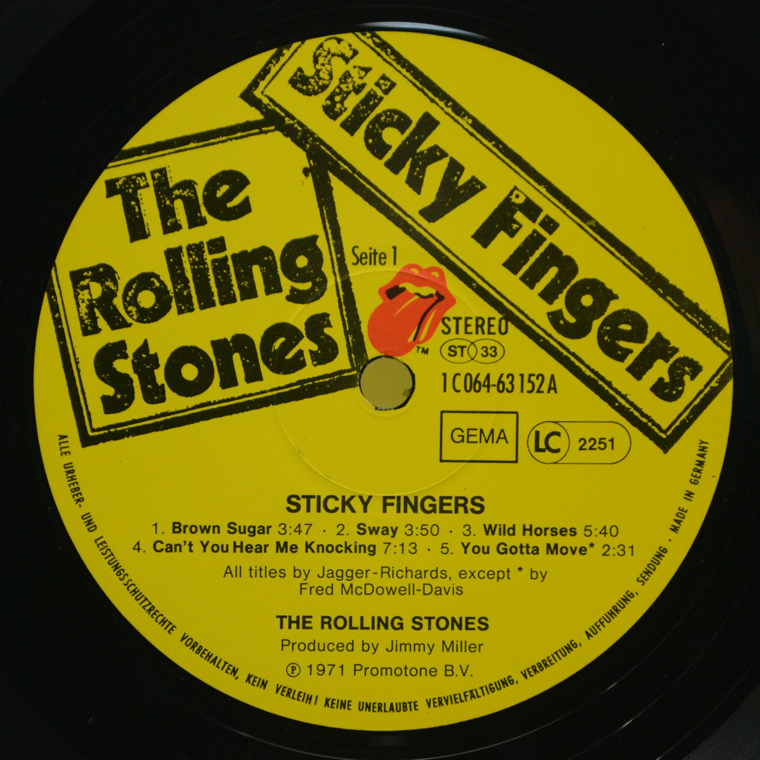 Rolling Stones — Sticky Fingers (Англия), 1971