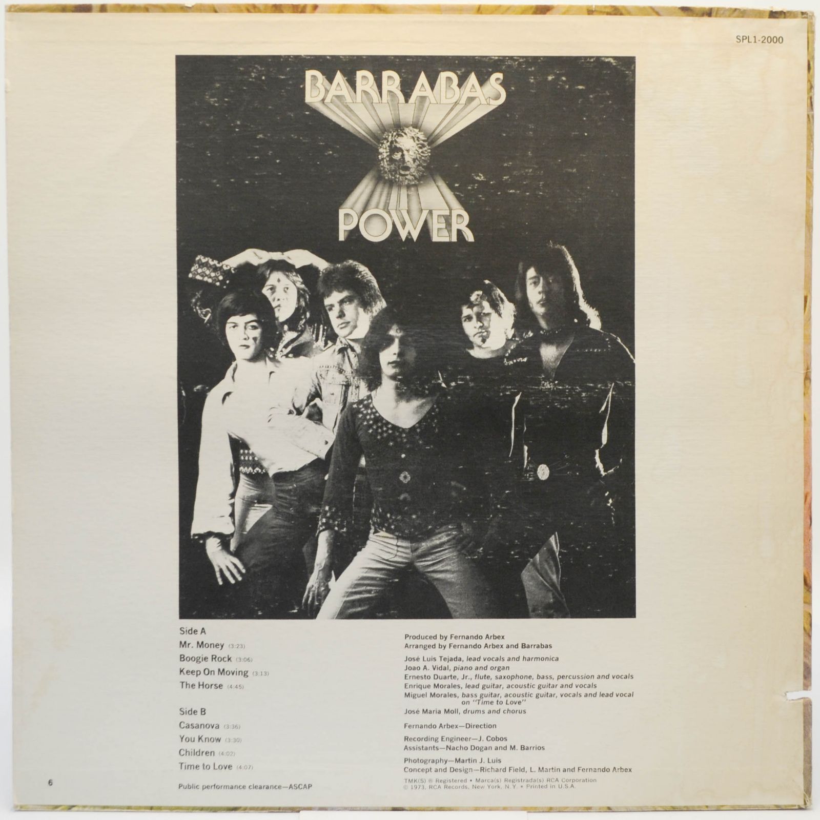 Виниловая пластинка Barrabas — Power, 1973